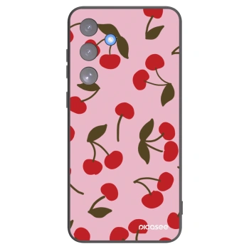 Picasee husă neagră din silicon pentru Samsung Galaxy S25 FE 5G - Cherry