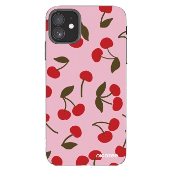 Picasee husă transparentă din silicon pentru Apple iPhone 11 - Cherry