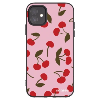 Picasee husă neagră din silicon pentru Apple iPhone 11 - Cherry