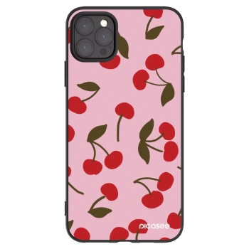 Picasee husă neagră din silicon pentru Apple iPhone 11 Pro Max - Cherry