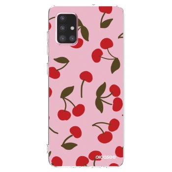 Picasee husă transparentă din silicon pentru Samsung Galaxy A71 A715F - Cherry