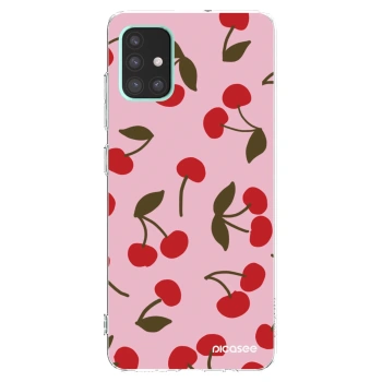 Picasee husă transparentă din silicon pentru Samsung Galaxy A51 A515F - Cherry