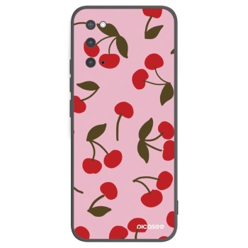 Picasee husă neagră din silicon pentru Samsung Galaxy S20 G980F - Cherry