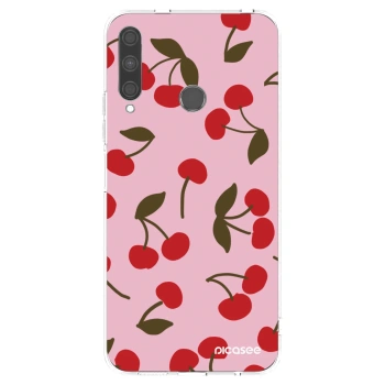 Picasee husă transparentă din silicon pentru Huawei P40 Lite E - Cherry