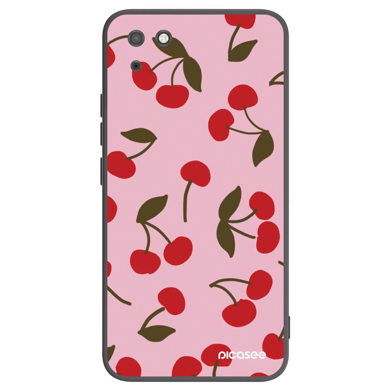 Picasee husă neagră din silicon pentru Huawei Y5P - Cherry