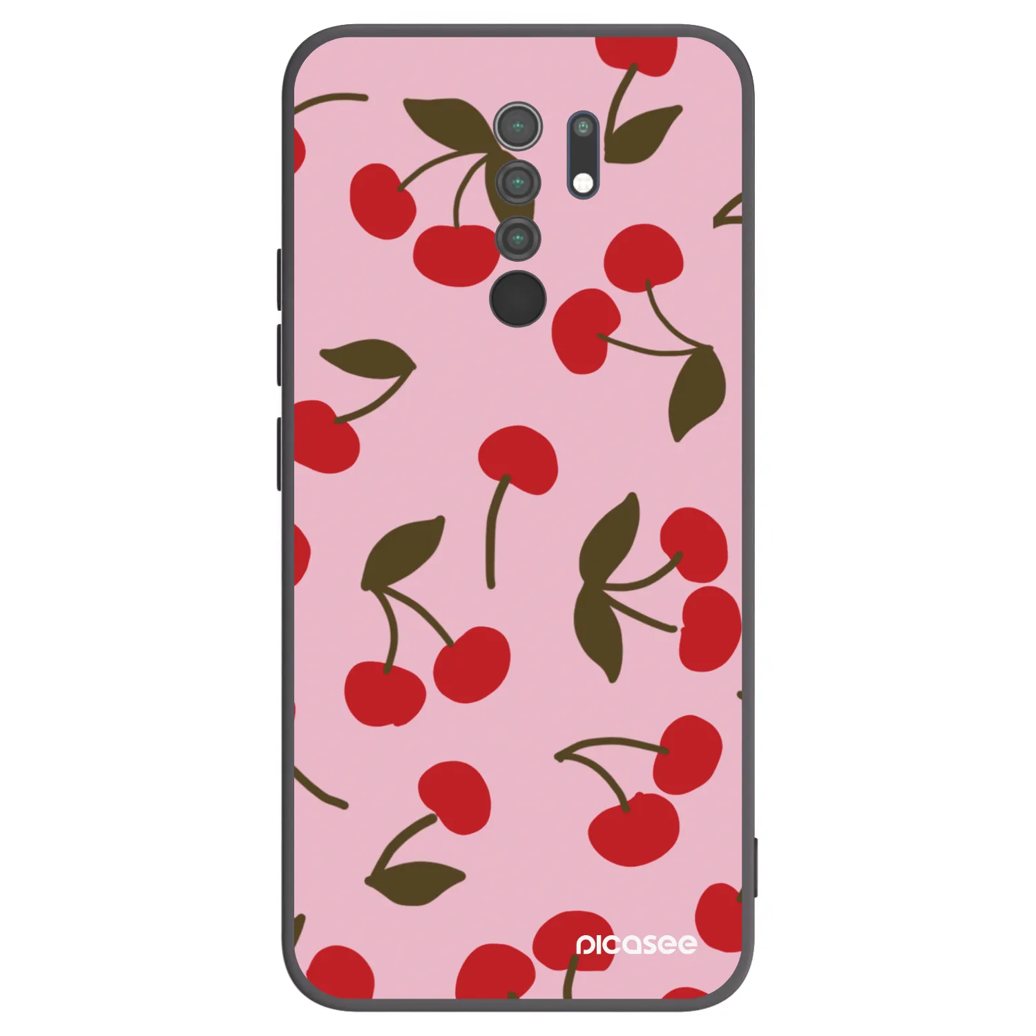 Picasee husă neagră din silicon pentru Xiaomi Redmi 9 - Cherry