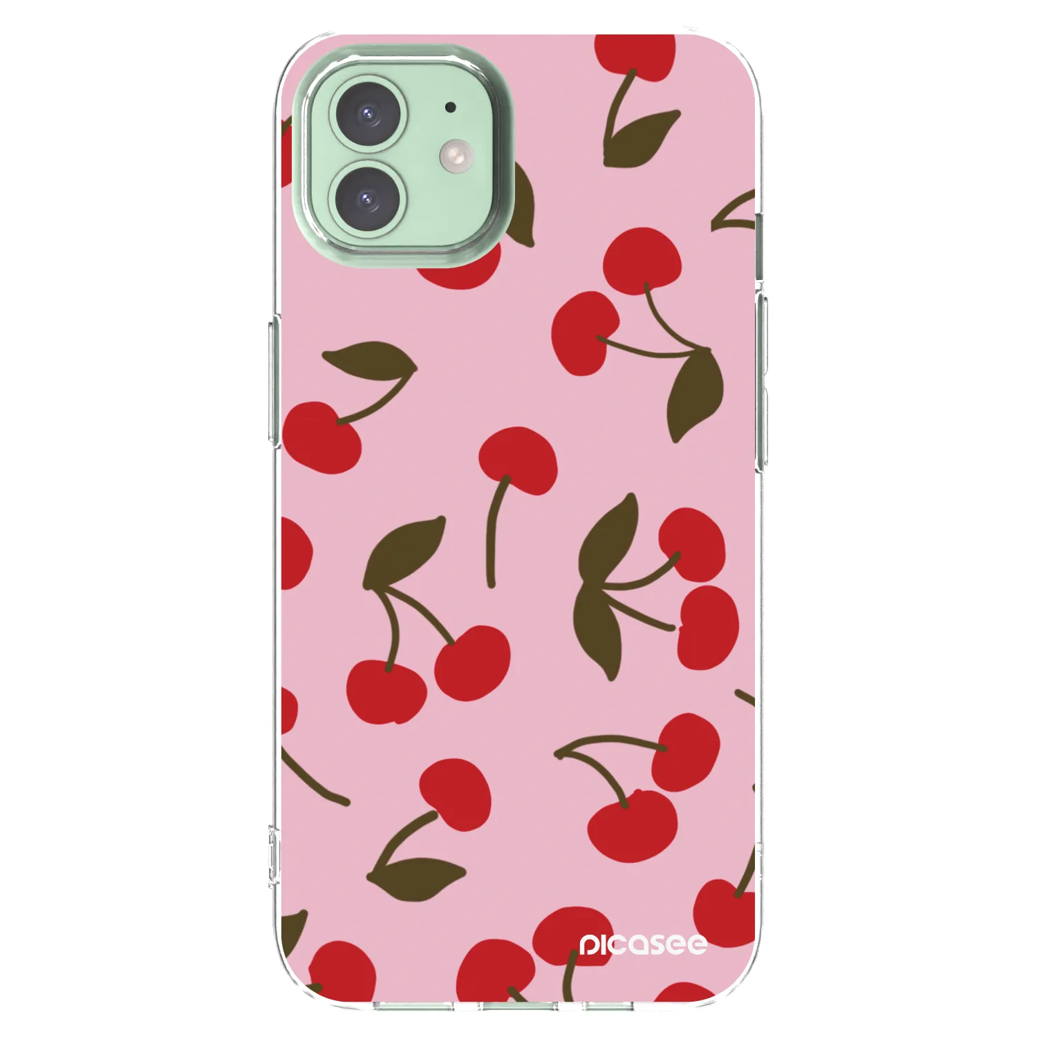 Picasee husă transparentă din silicon pentru Apple iPhone 12 Pro - Cherry