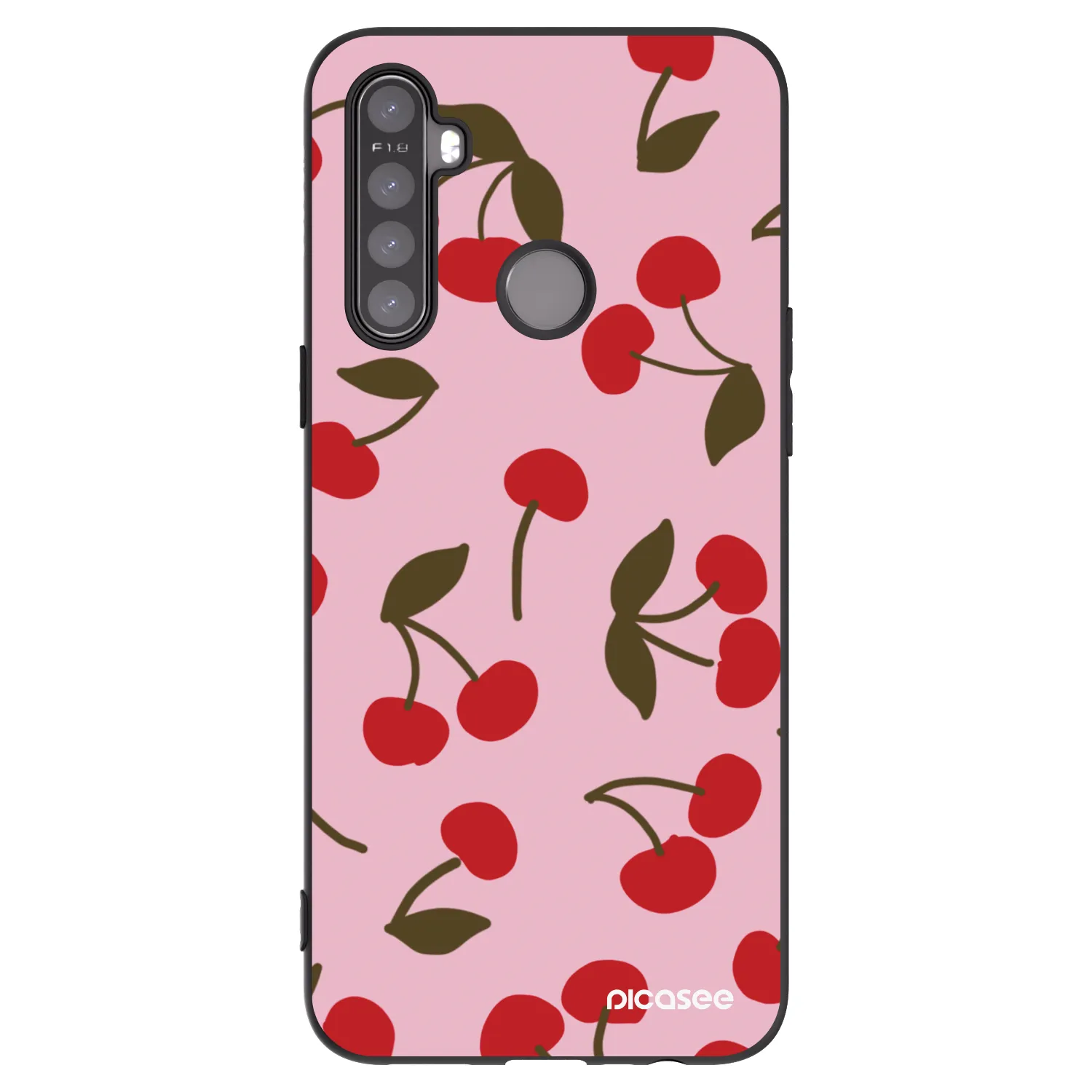 Picasee husă neagră din silicon pentru Realme 6i - Cherry
