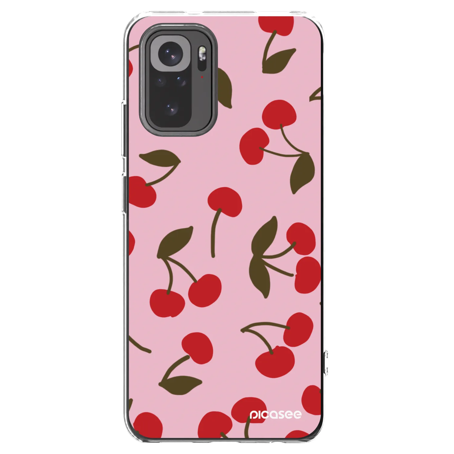 Picasee husă transparentă din silicon pentru Xiaomi Redmi Note 10 - Cherry