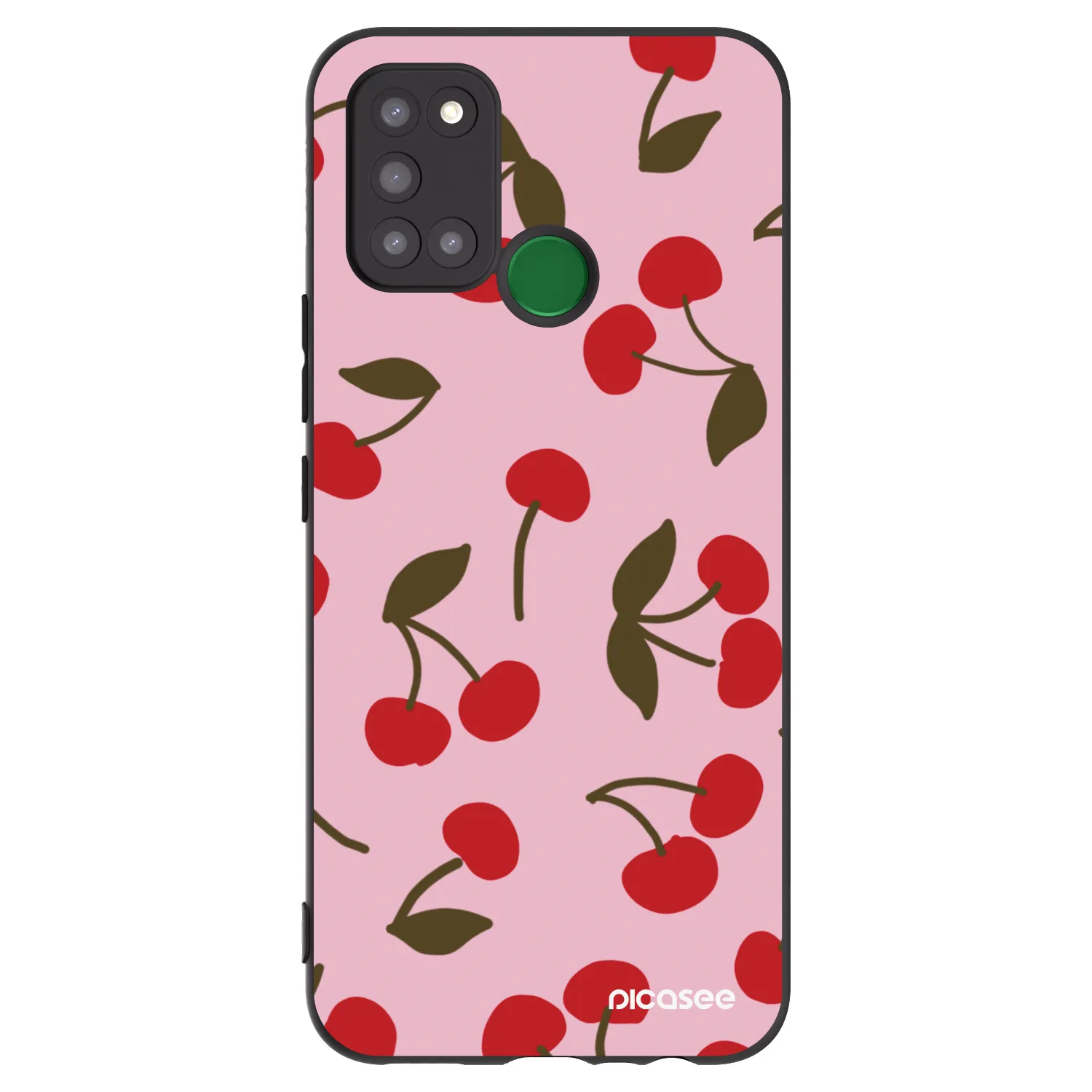 Picasee husă neagră din silicon pentru Realme 7i - Cherry