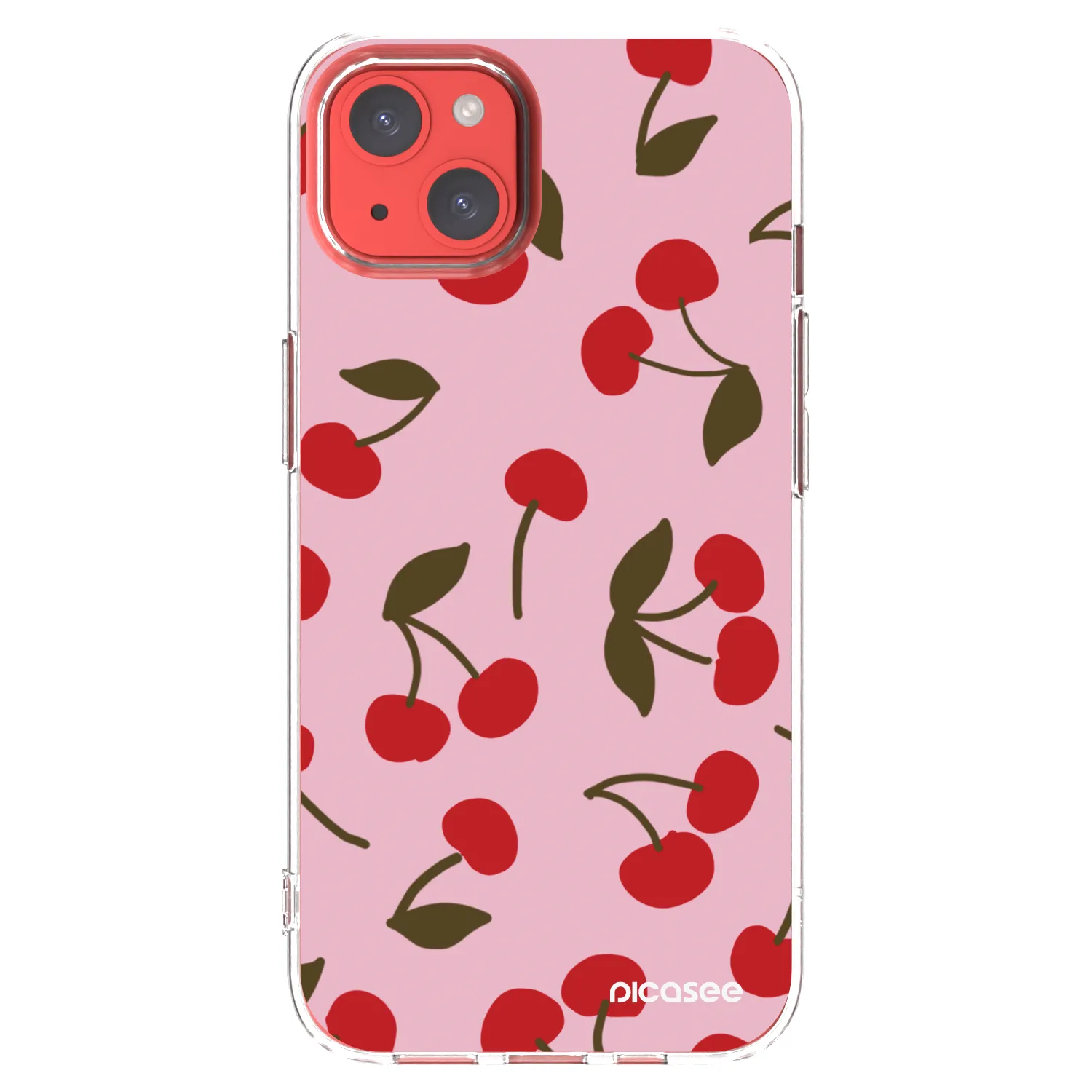 Picasee husă transparentă din silicon pentru Apple iPhone 13 - Cherry