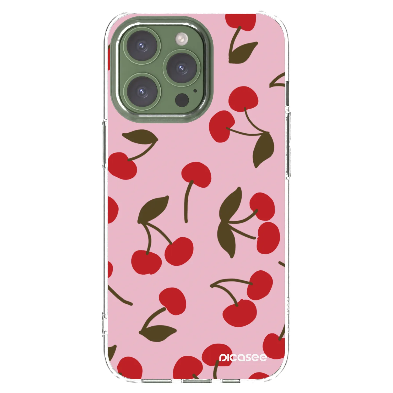 Picasee husă transparentă din silicon pentru Apple iPhone 13 Pro - Cherry