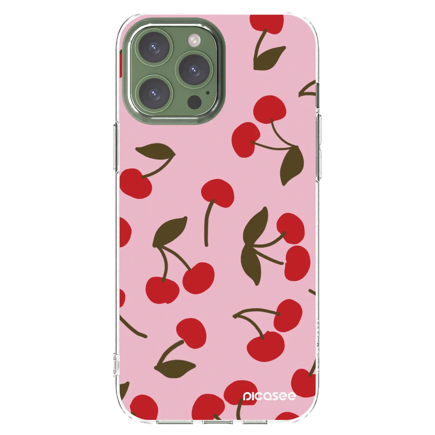 Picasee husă transparentă din silicon pentru Apple iPhone 13 Pro Max - Cherry