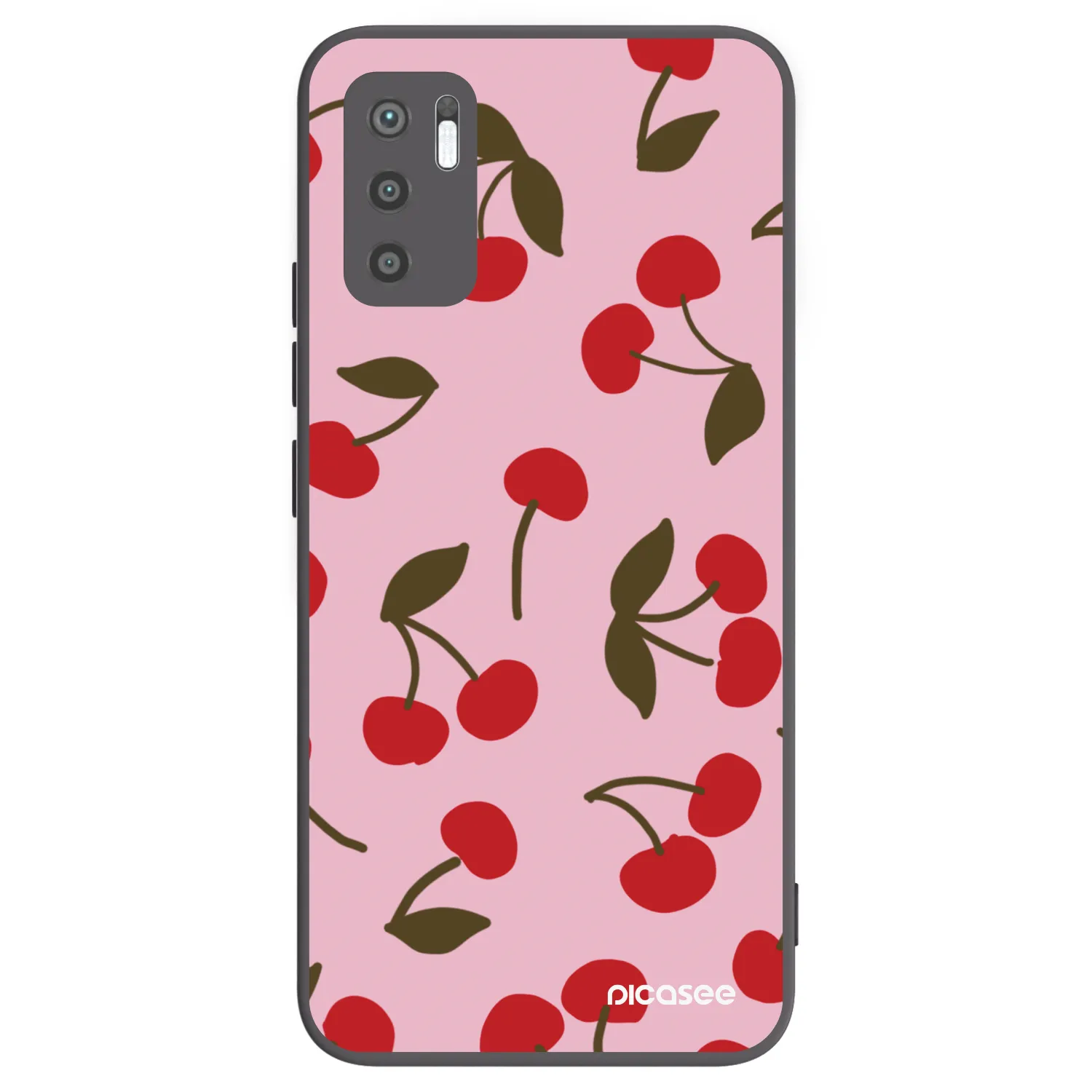 Picasee husă neagră din silicon pentru Xiaomi Redmi Note 10 5G - Cherry