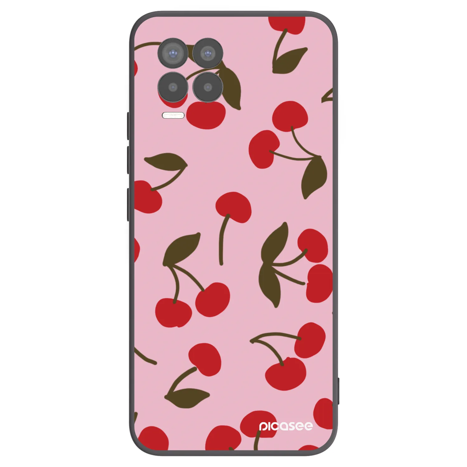 Picasee husă neagră din silicon pentru Realme 8 4G - Cherry