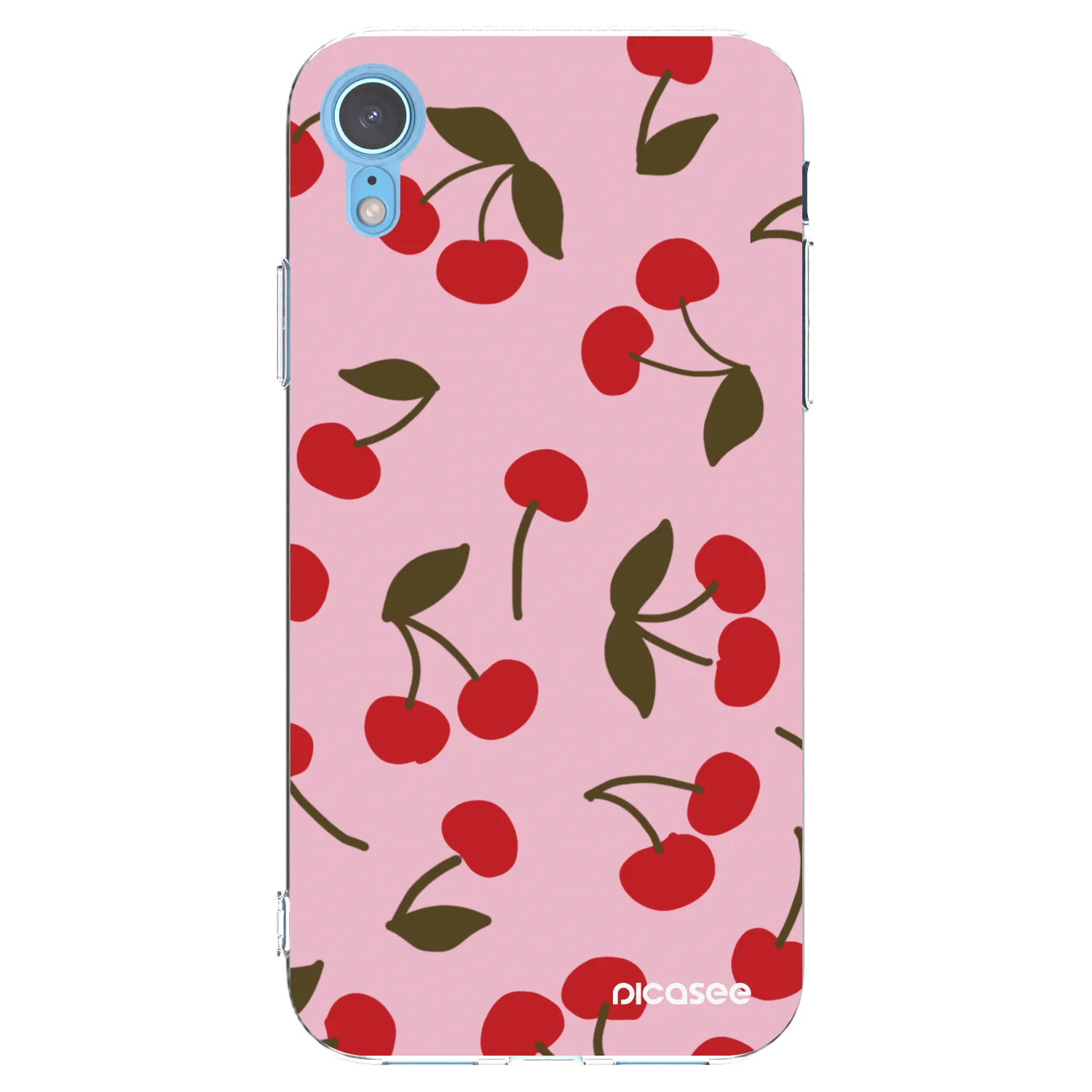 Picasee husă transparentă din silicon pentru Apple iPhone XR - Cherry