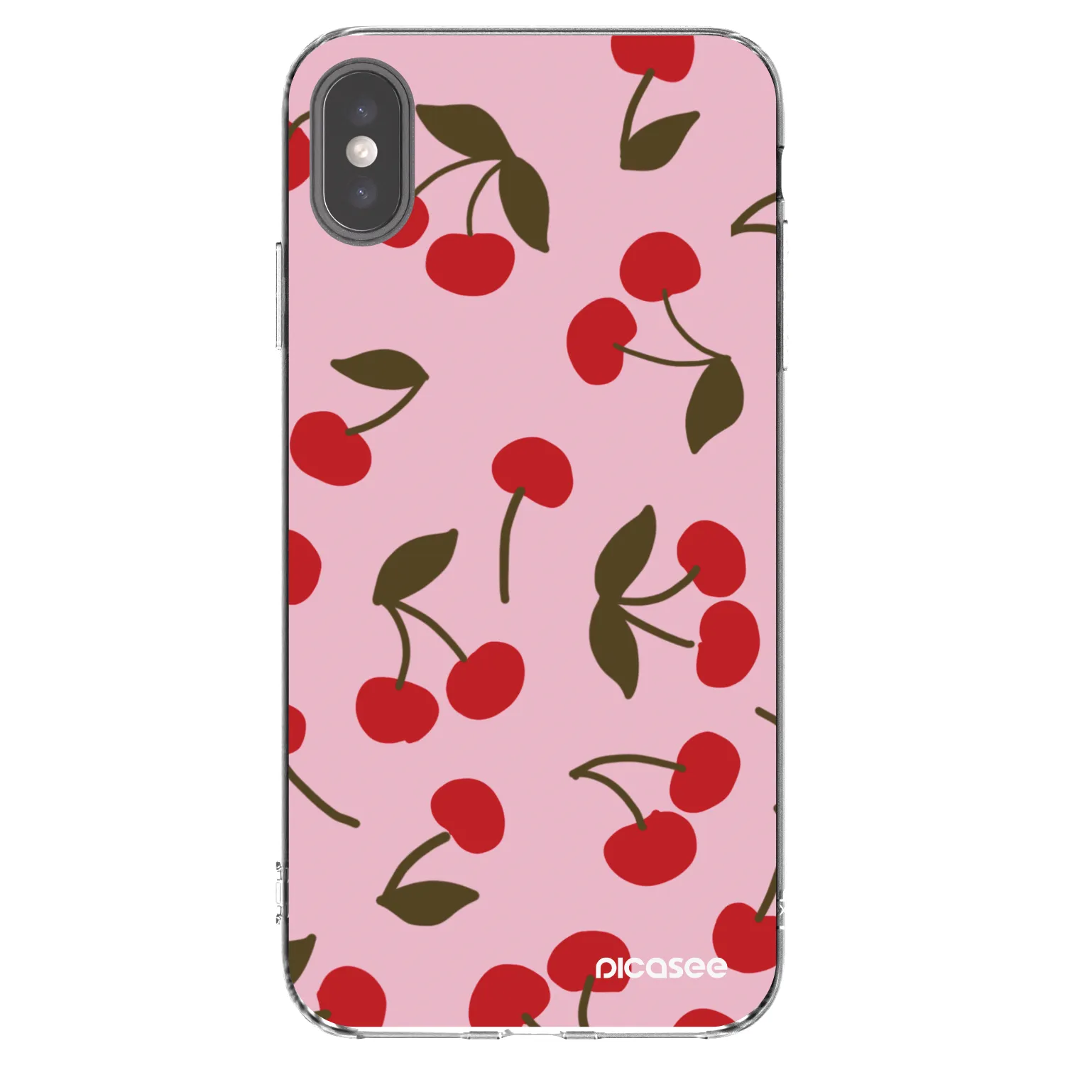 Picasee husă transparentă din silicon pentru Apple iPhone XS Max - Cherry