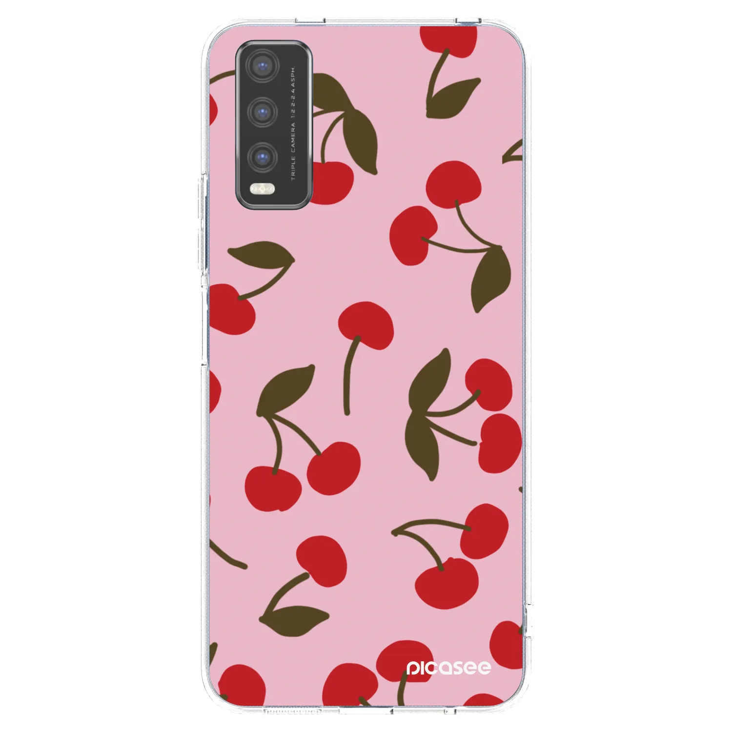 Picasee husă transparentă din silicon pentru Vivo Y20s - Cherry