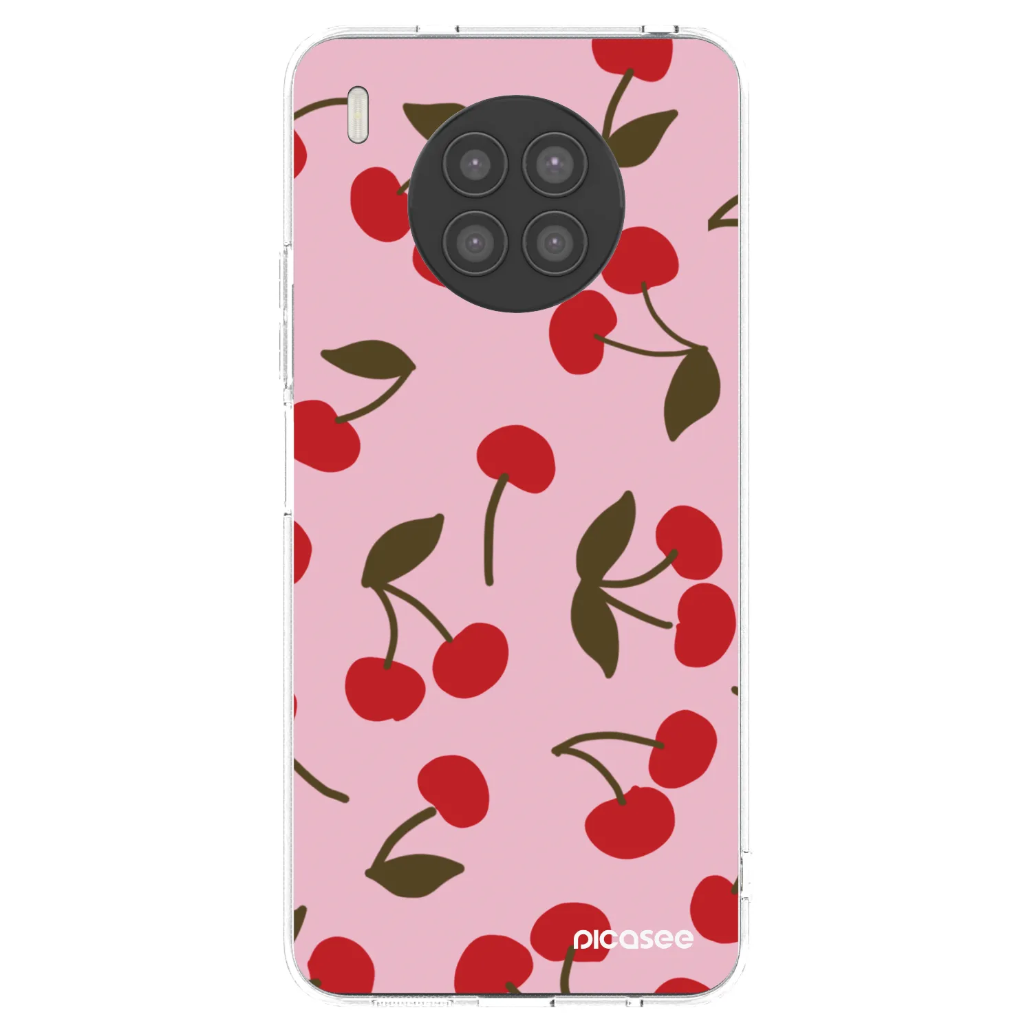Picasee husă transparentă din silicon pentru Huawei Nova 8i - Cherry