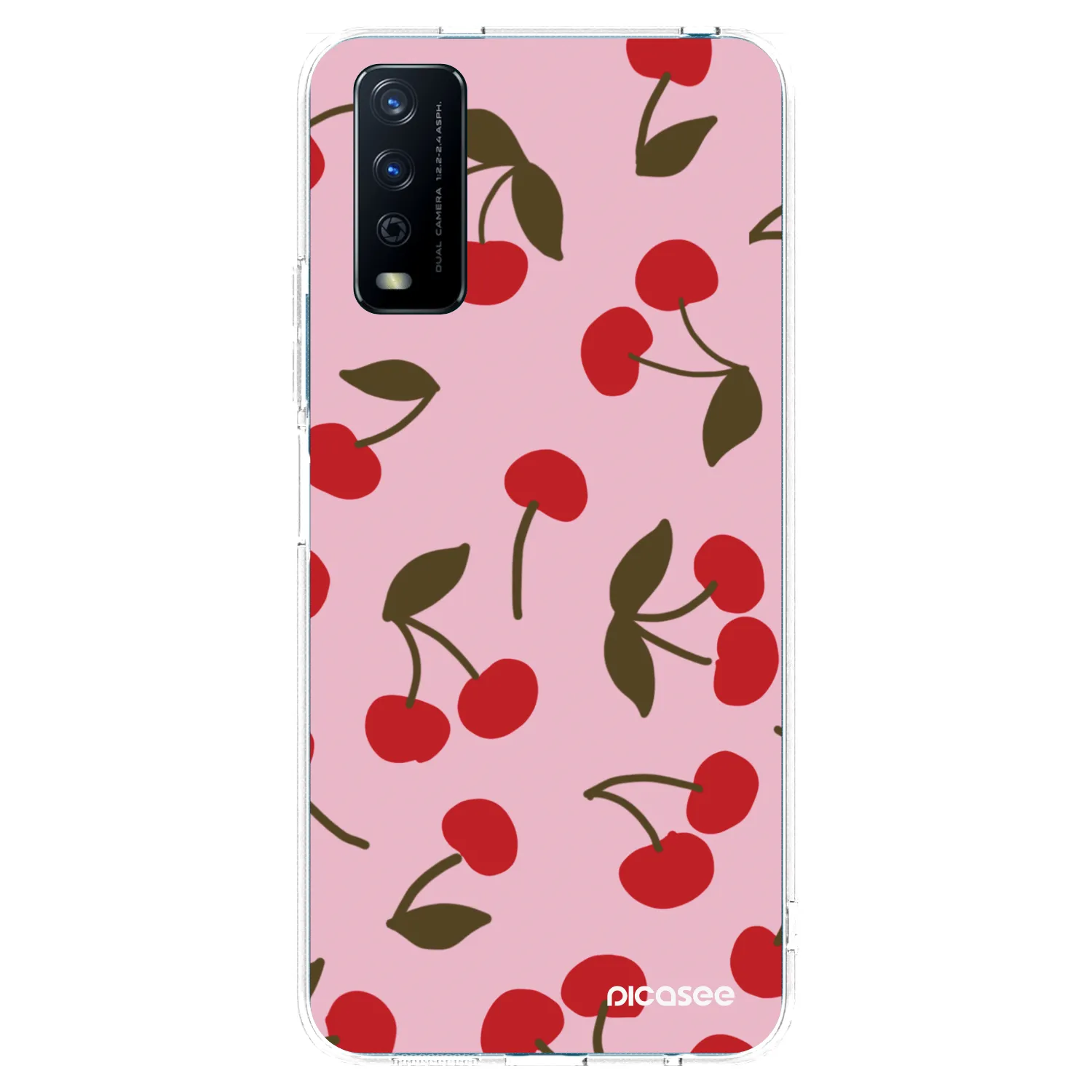Picasee husă transparentă din silicon pentru Vivo Y11s - Cherry