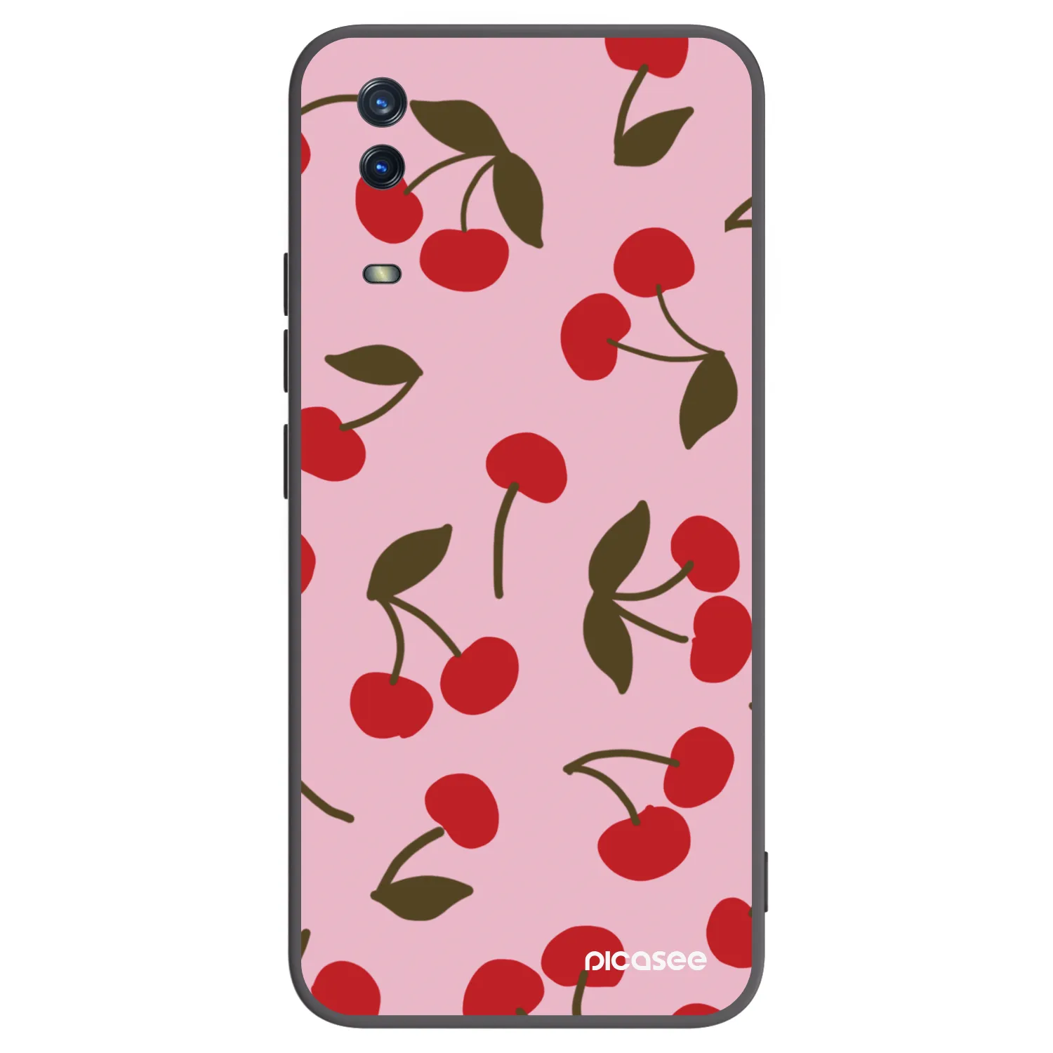 Picasee husă neagră din silicon pentru Vivo Y11s - Cherry
