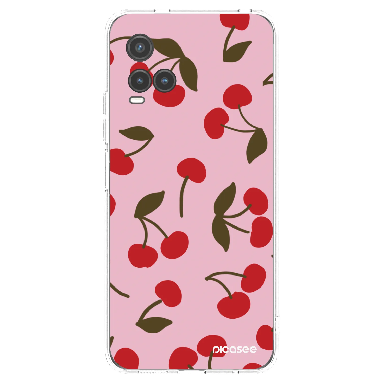 Picasee husă transparentă din silicon pentru Vivo Y33s - Cherry
