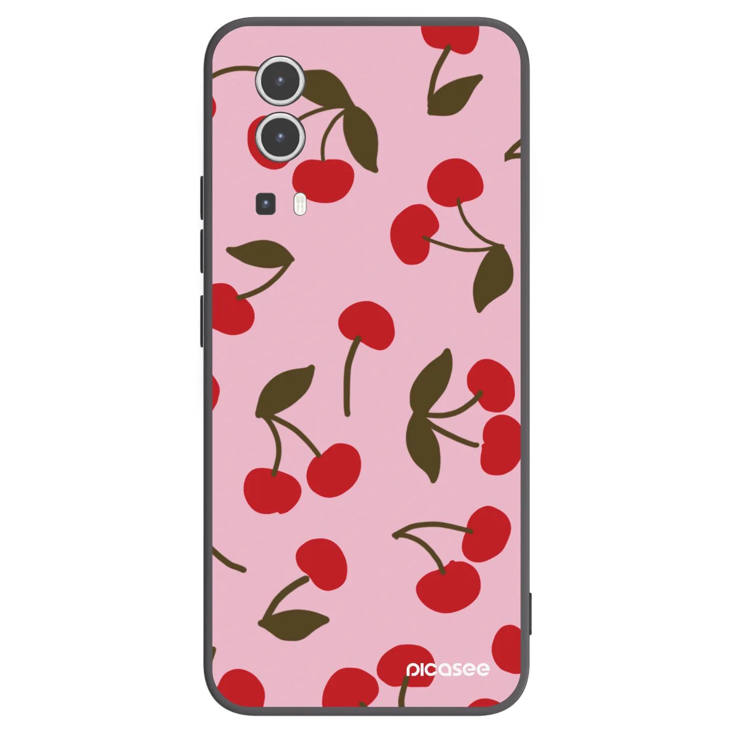 Picasee husă neagră din silicon pentru Vivo Y72 5G - Cherry