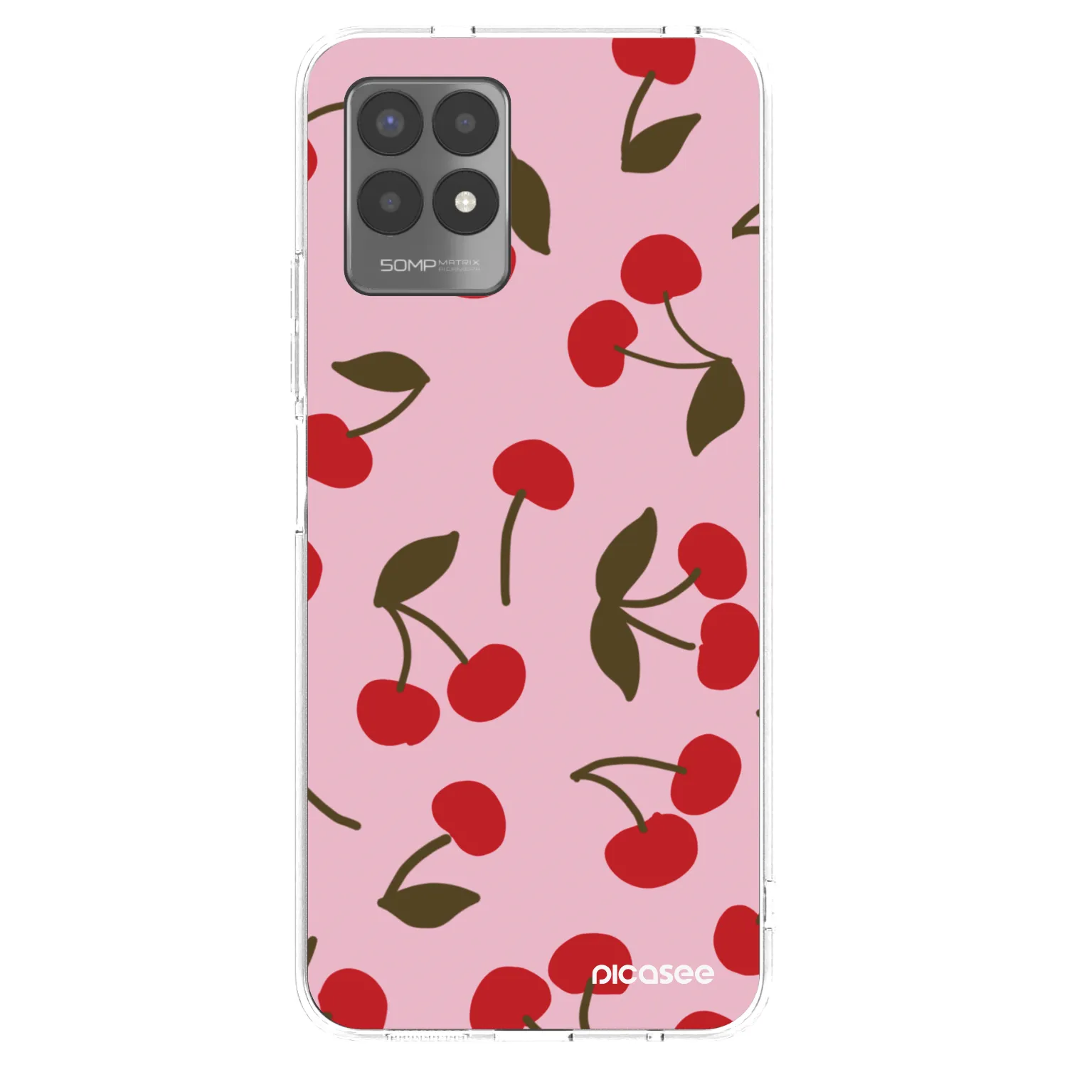 Picasee husă transparentă din silicon pentru Realme 8i - Cherry