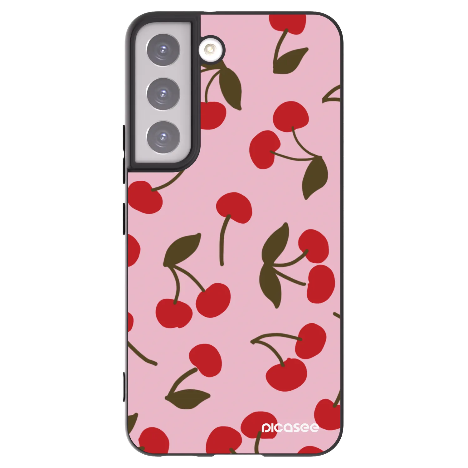 Picasee husă neagră din silicon pentru Samsung Galaxy S22 5G - Cherry