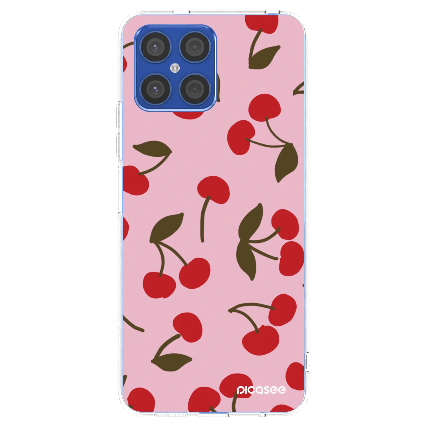 Picasee husă transparentă din silicon pentru Honor X8 4G - Cherry