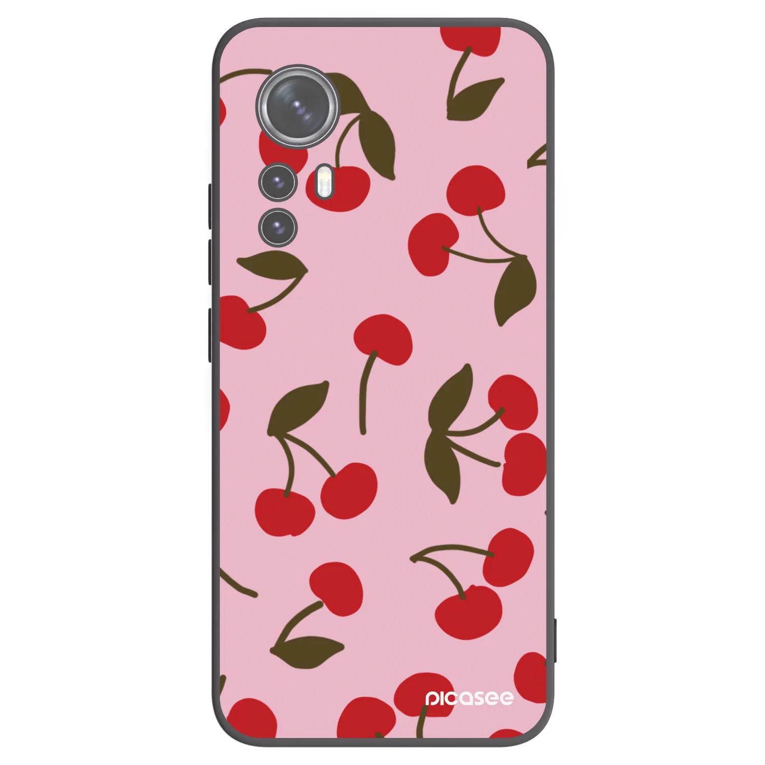 Picasee husă neagră din silicon pentru Xiaomi 12X - Cherry