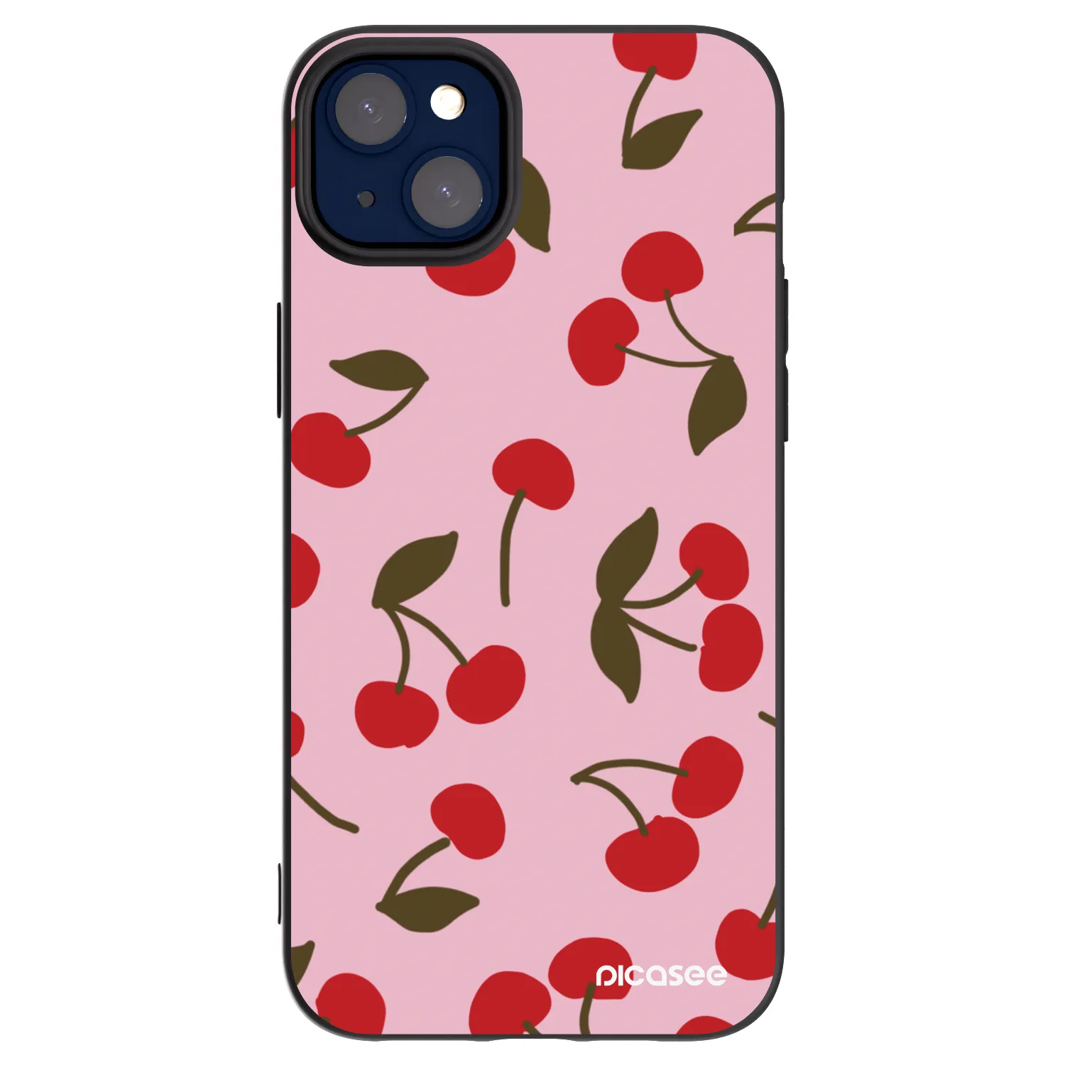 Picasee husă neagră din silicon pentru Apple iPhone 14 Plus - Cherry