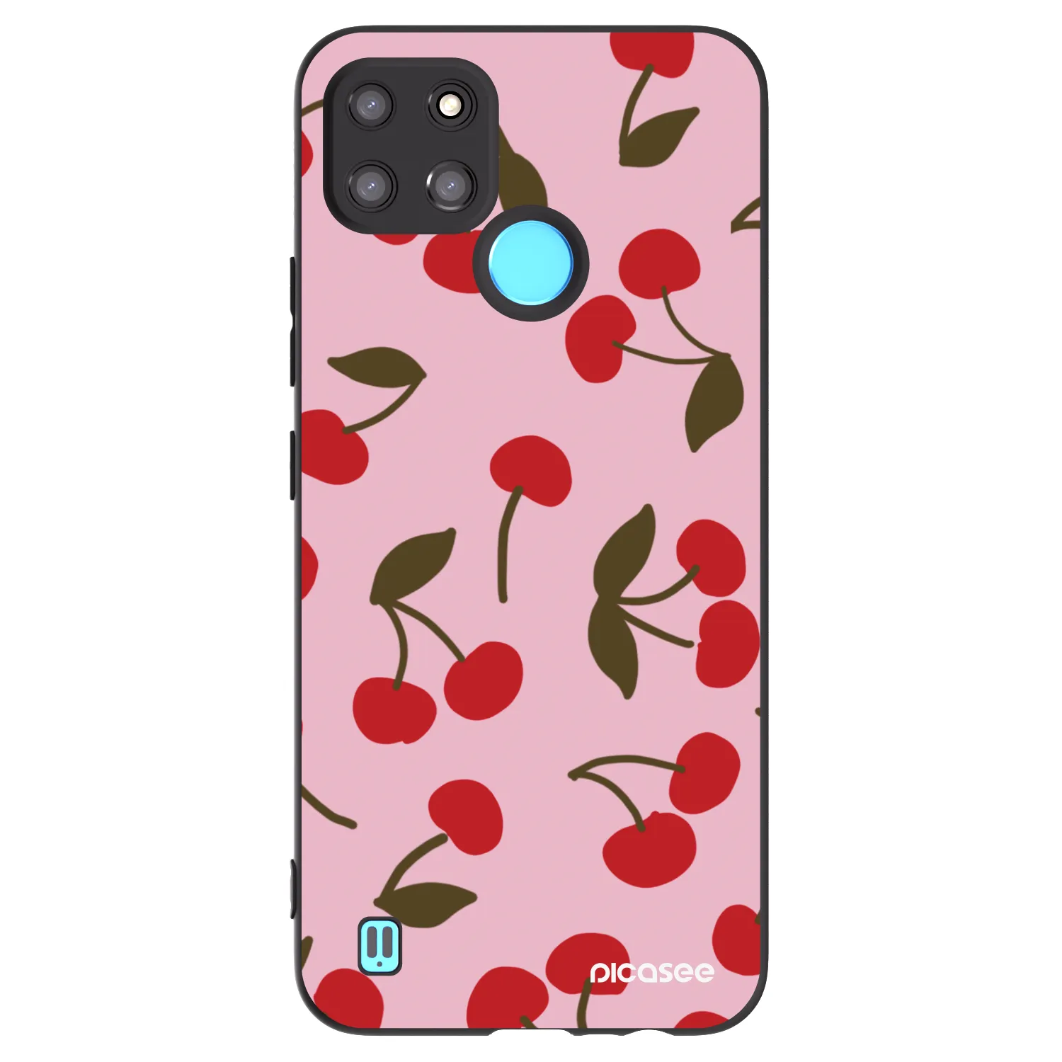 Picasee husă neagră din silicon pentru Realme C21Y - Cherry