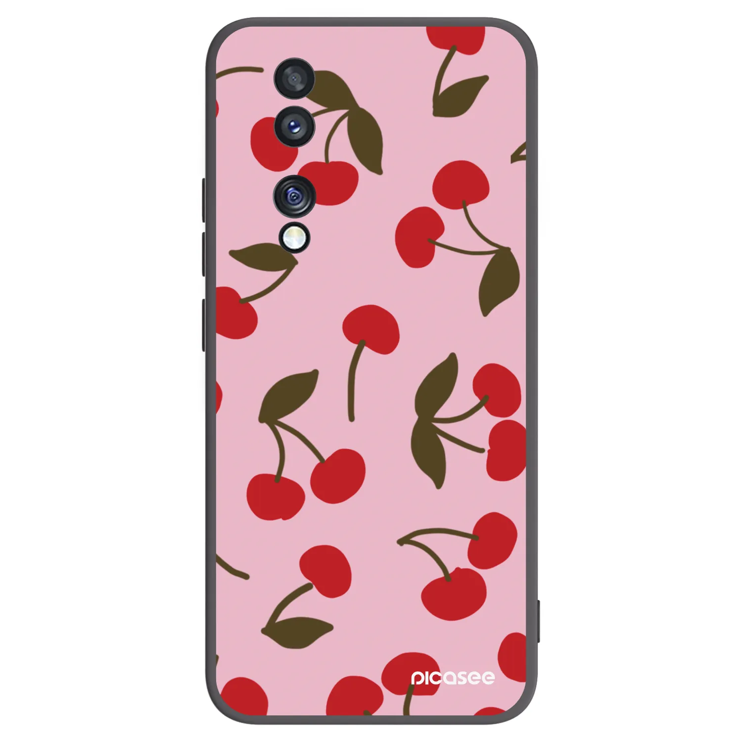 Picasee husă neagră din silicon pentru Honor 70 - Cherry