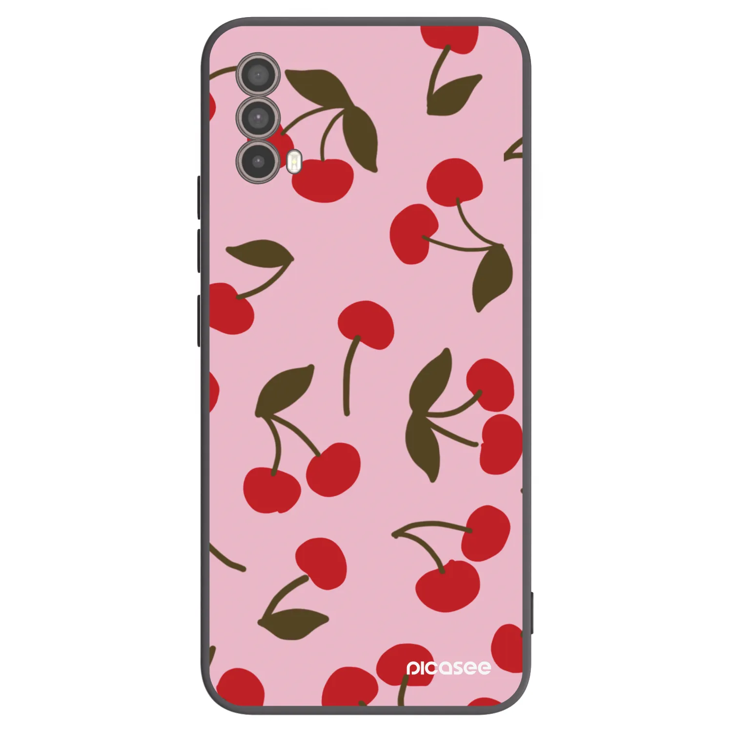 Picasee husă neagră din silicon pentru Motorola Moto E40 - Cherry