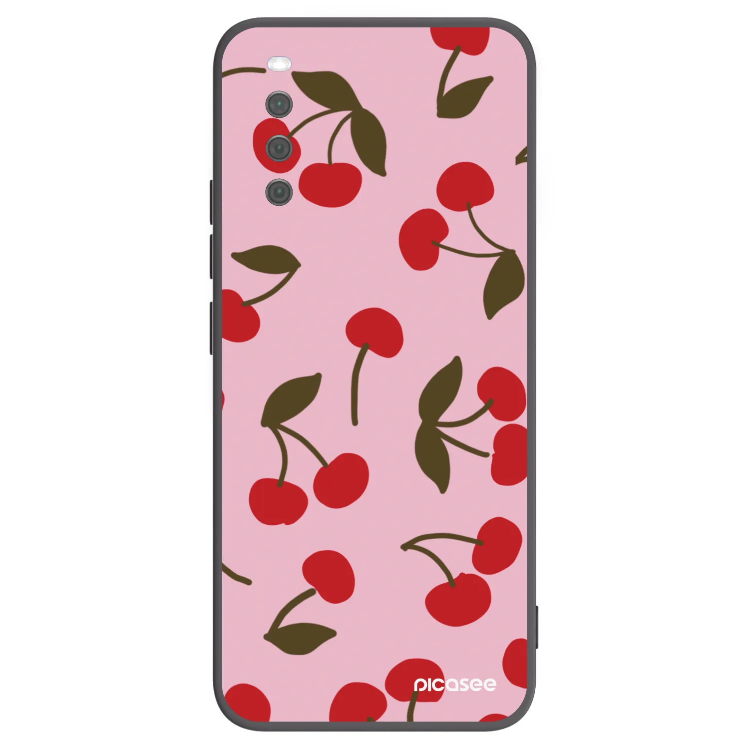 Picasee husă neagră din silicon pentru Sony Xperia 10 III - Cherry