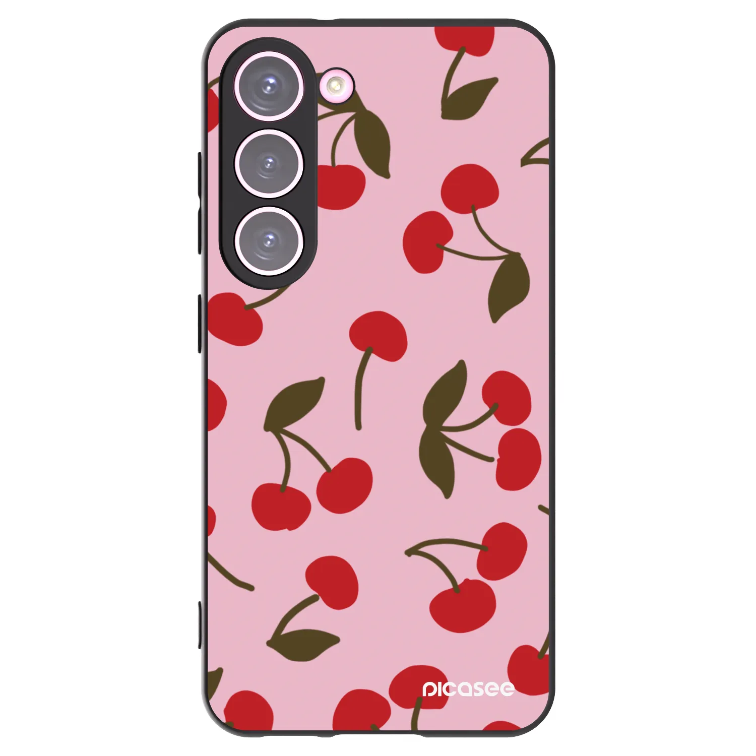 Picasee husă neagră din silicon pentru Samsung Galaxy S23 5G - Cherry