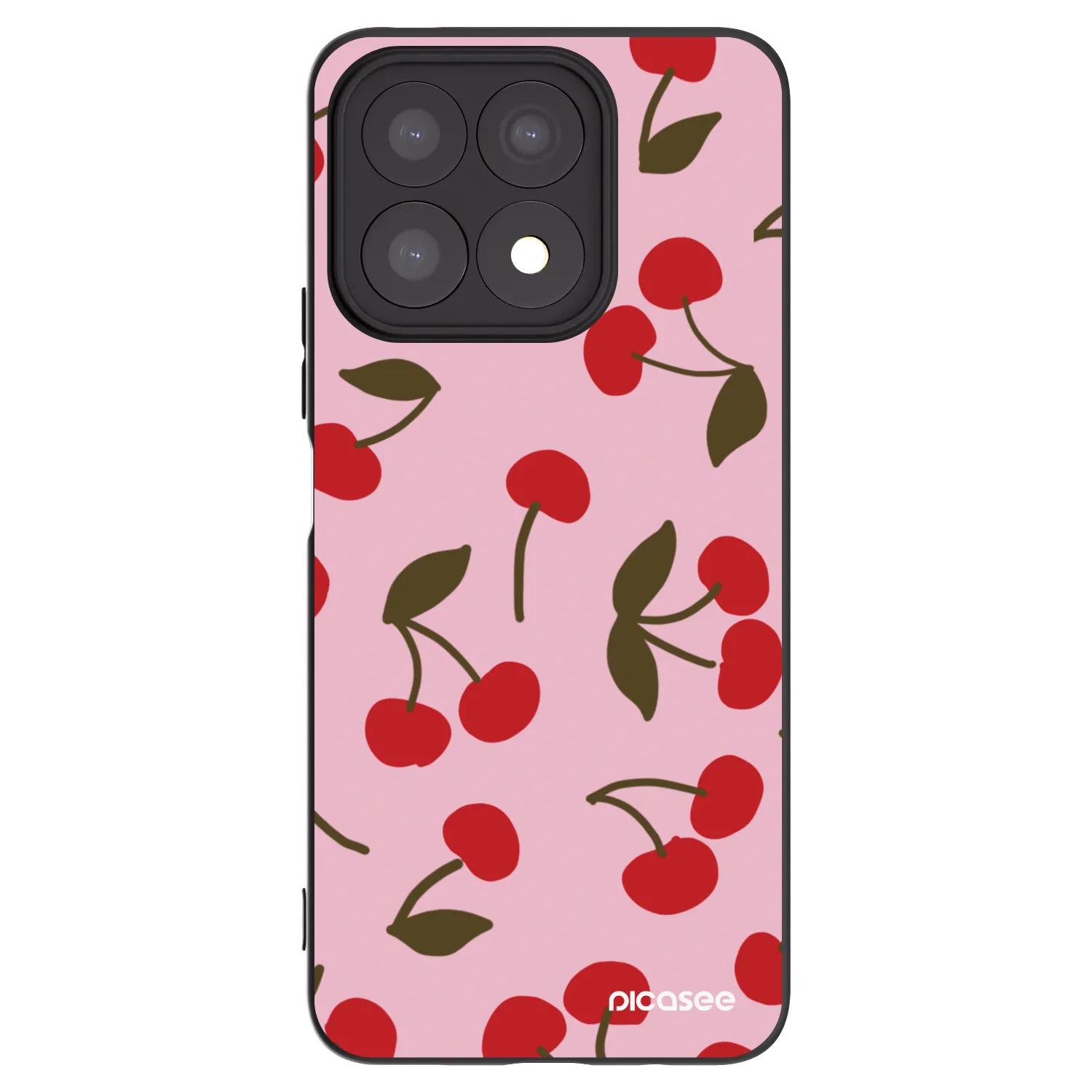 Picasee husă neagră din silicon pentru Honor X8a - Cherry