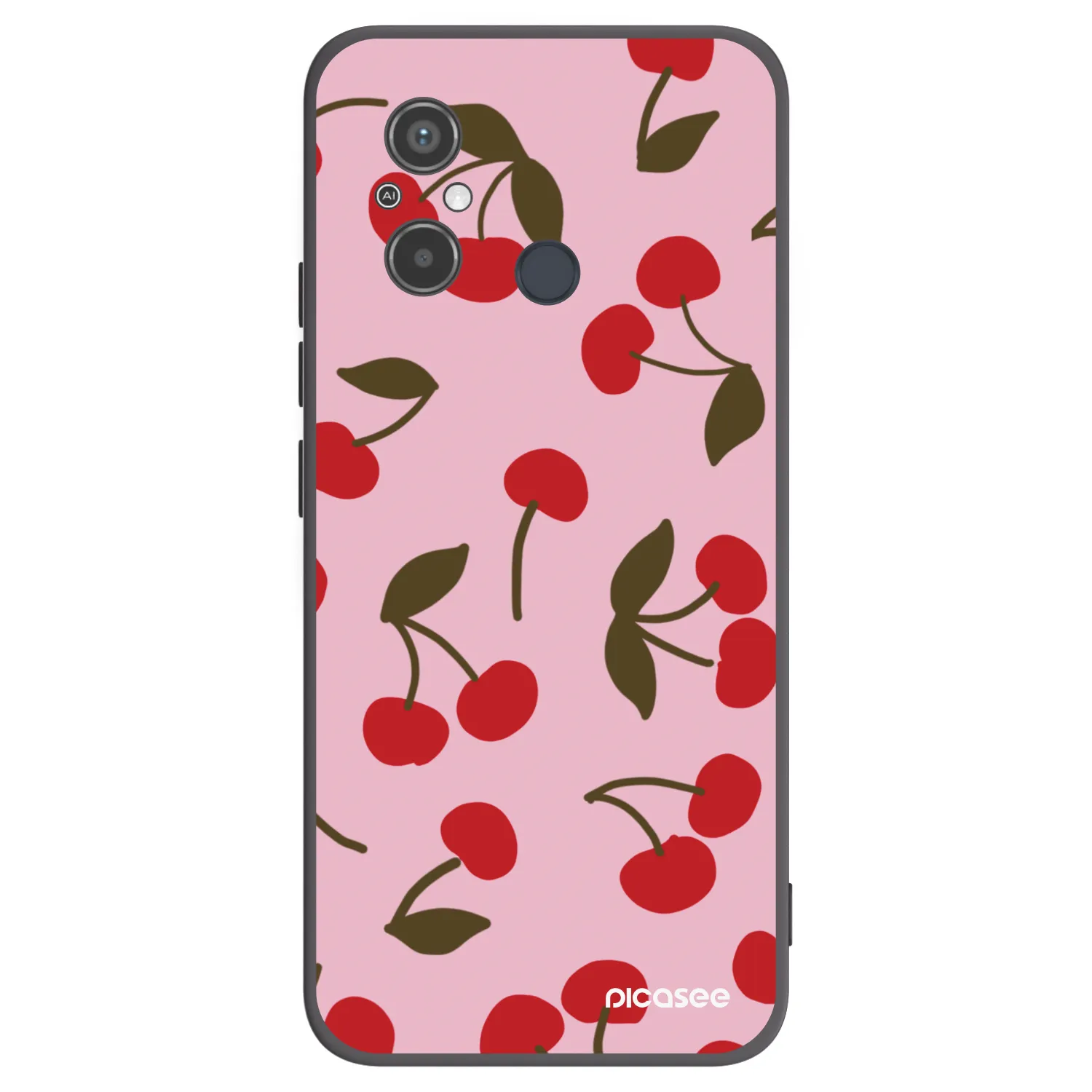 Picasee husă neagră din silicon pentru Xiaomi Redmi 12C - Cherry