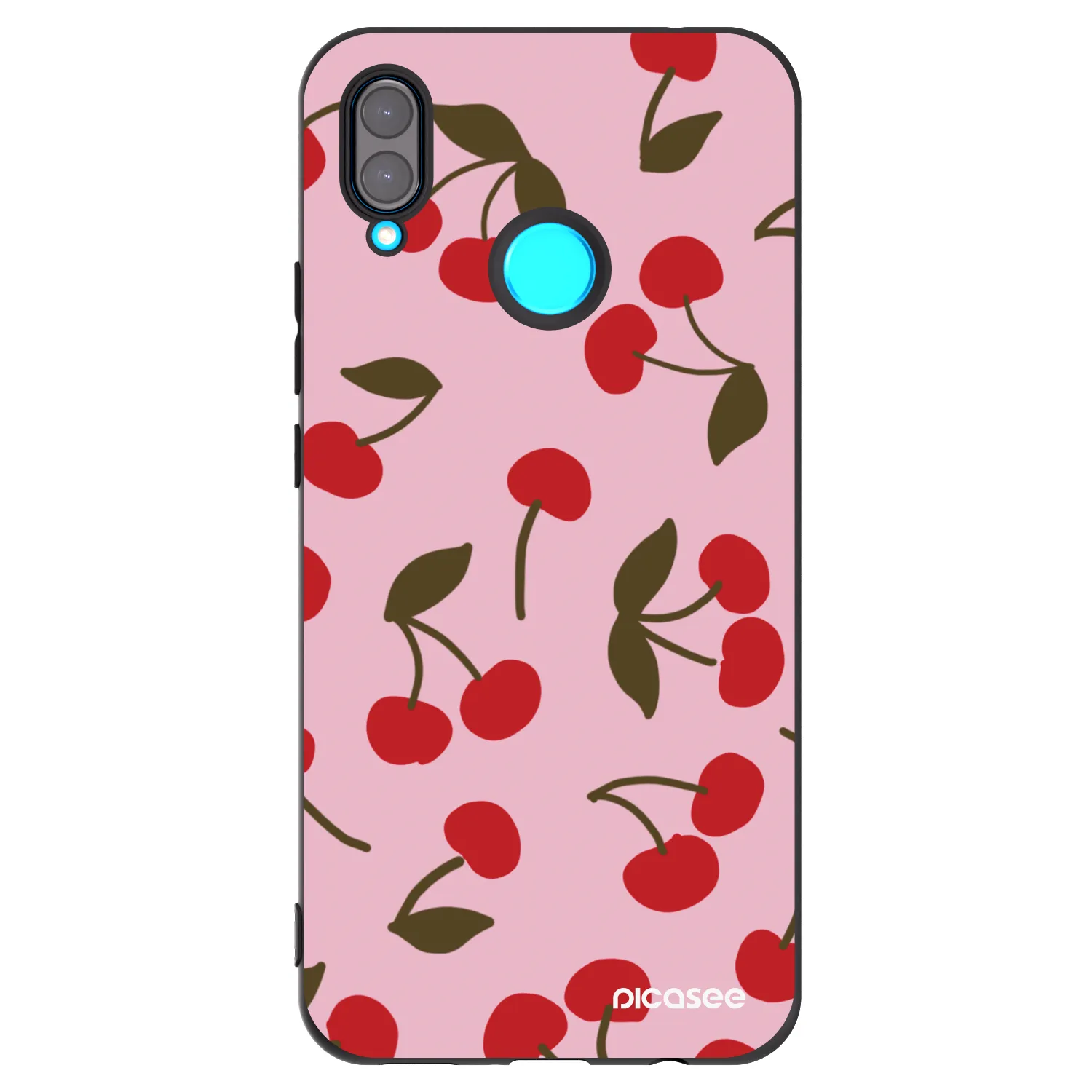 Picasee husă neagră din silicon pentru Huawei Nova 3i - Cherry