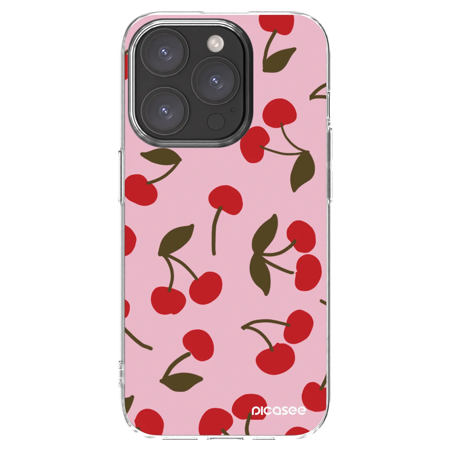 Picasee husă transparentă din silicon pentru Apple iPhone 15 Pro - Cherry
