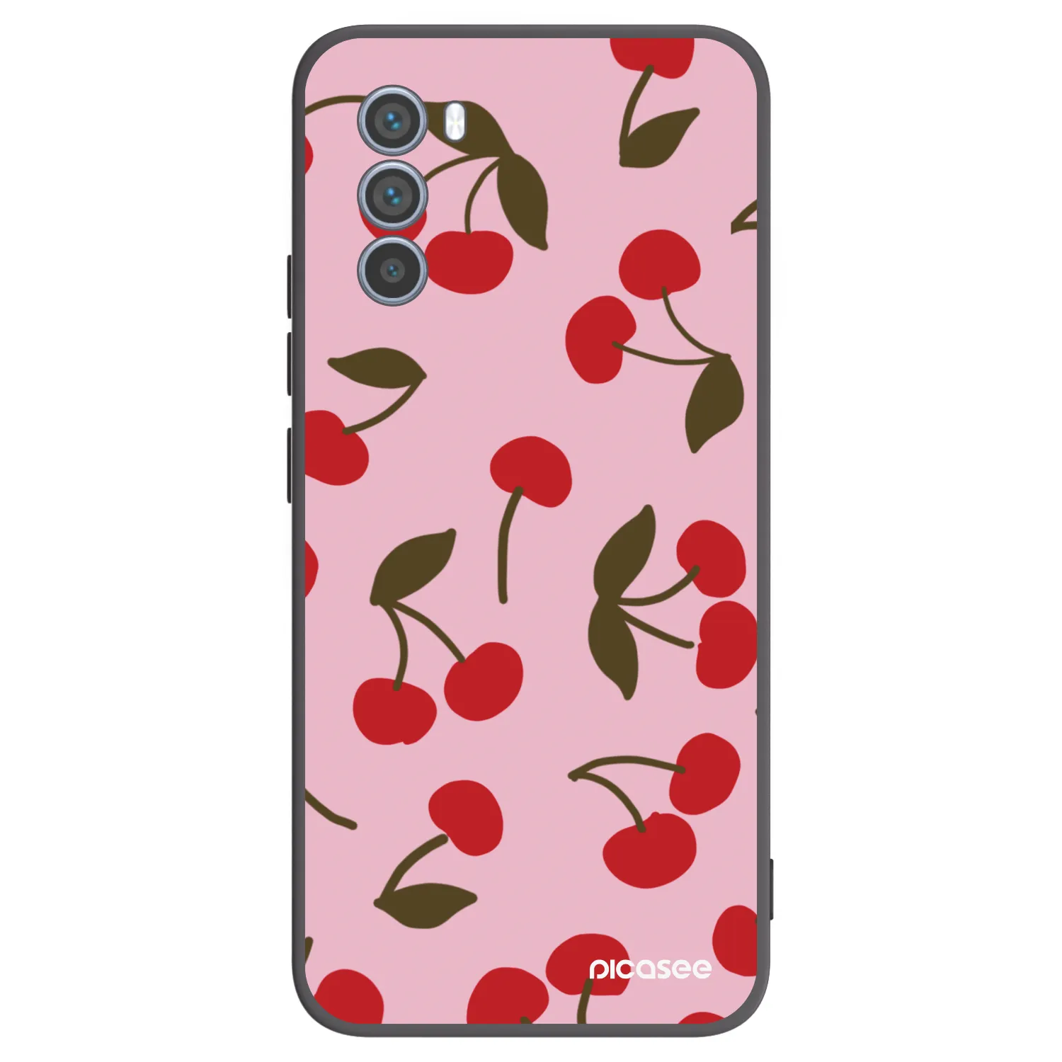 Picasee husă neagră din silicon pentru Motorola Moto G62 - Cherry