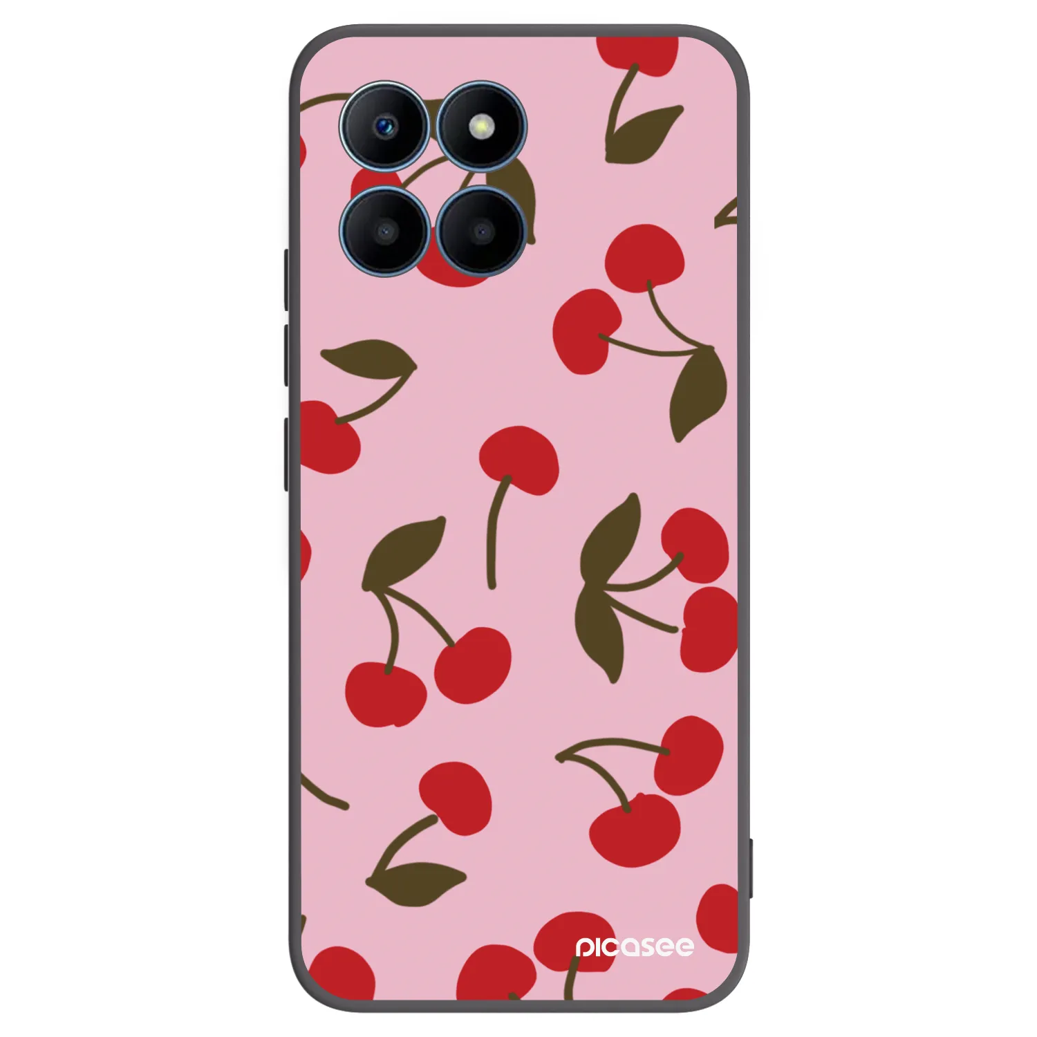 Picasee husă neagră din silicon pentru Honor 70 Lite - Cherry
