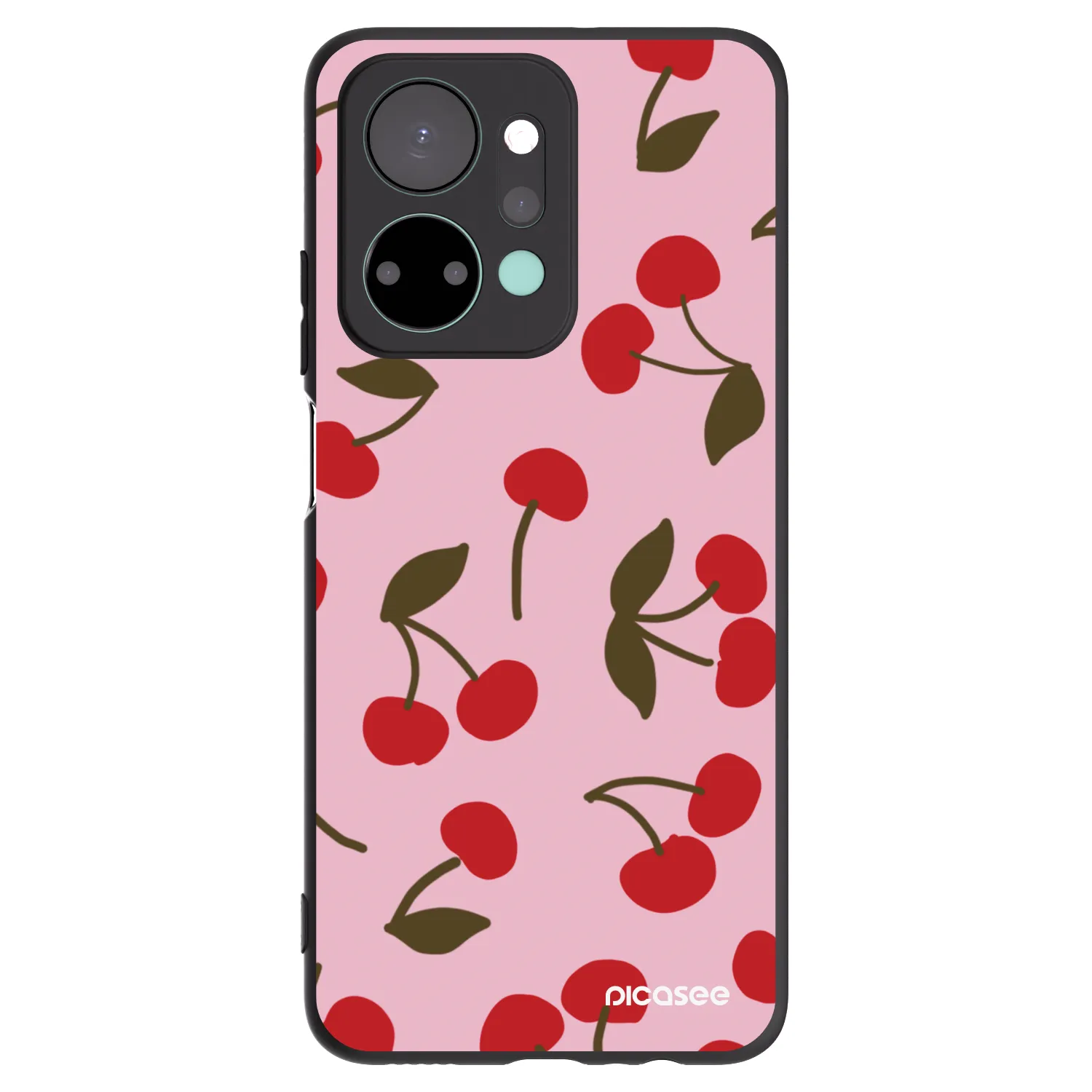 Picasee husă neagră din silicon pentru Honor X7a - Cherry