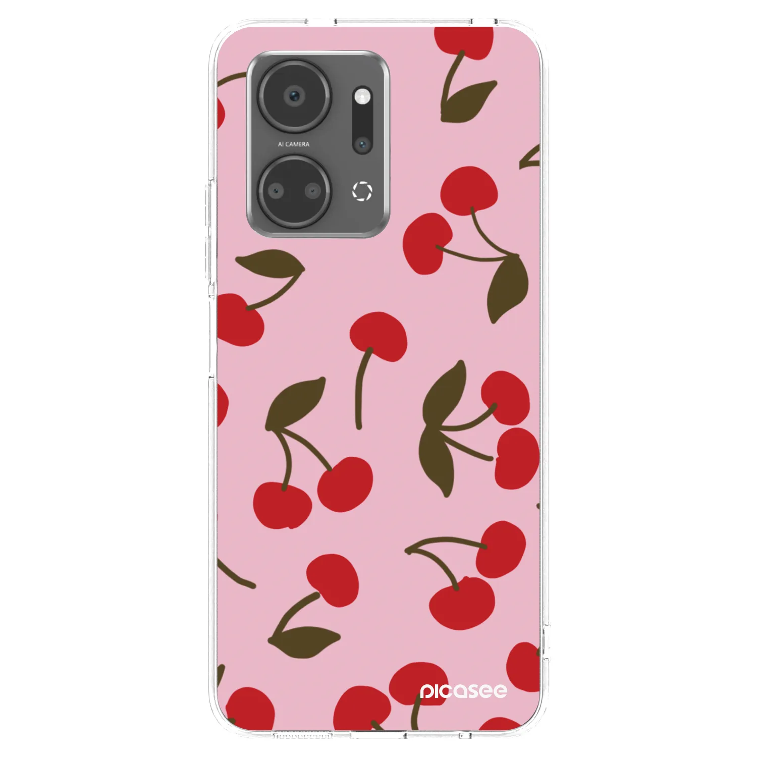 Picasee husă transparentă din silicon pentru Honor X7a - Cherry