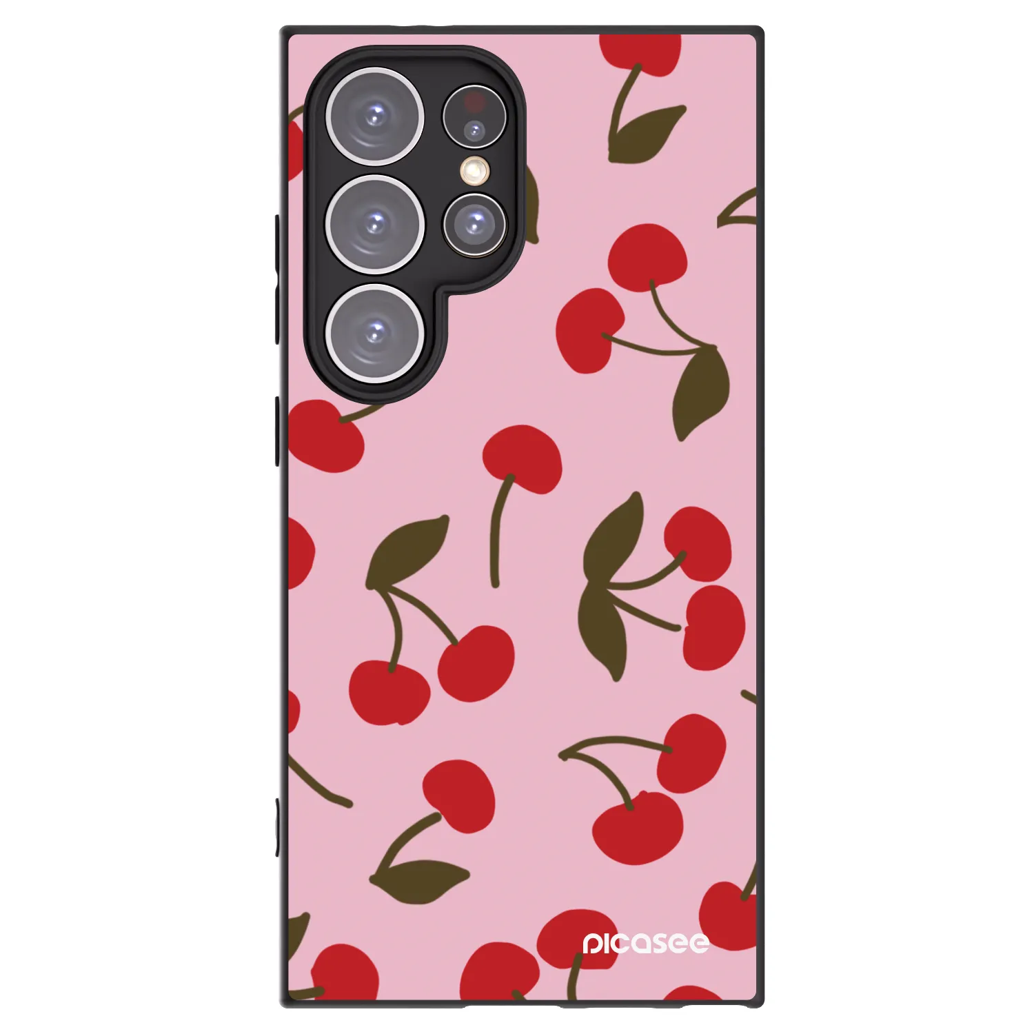 Picasee husă neagră din silicon pentru Samsung Galaxy S24 Ultra S928B 5G - Cherry
