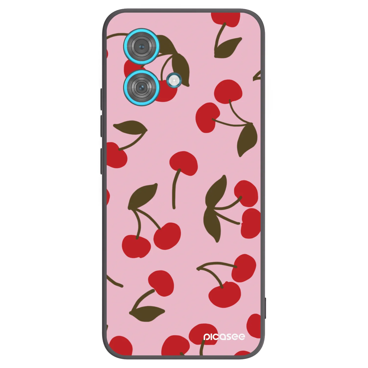 Picasee husă neagră din silicon pentru Motorola Edge 40 Neo - Cherry