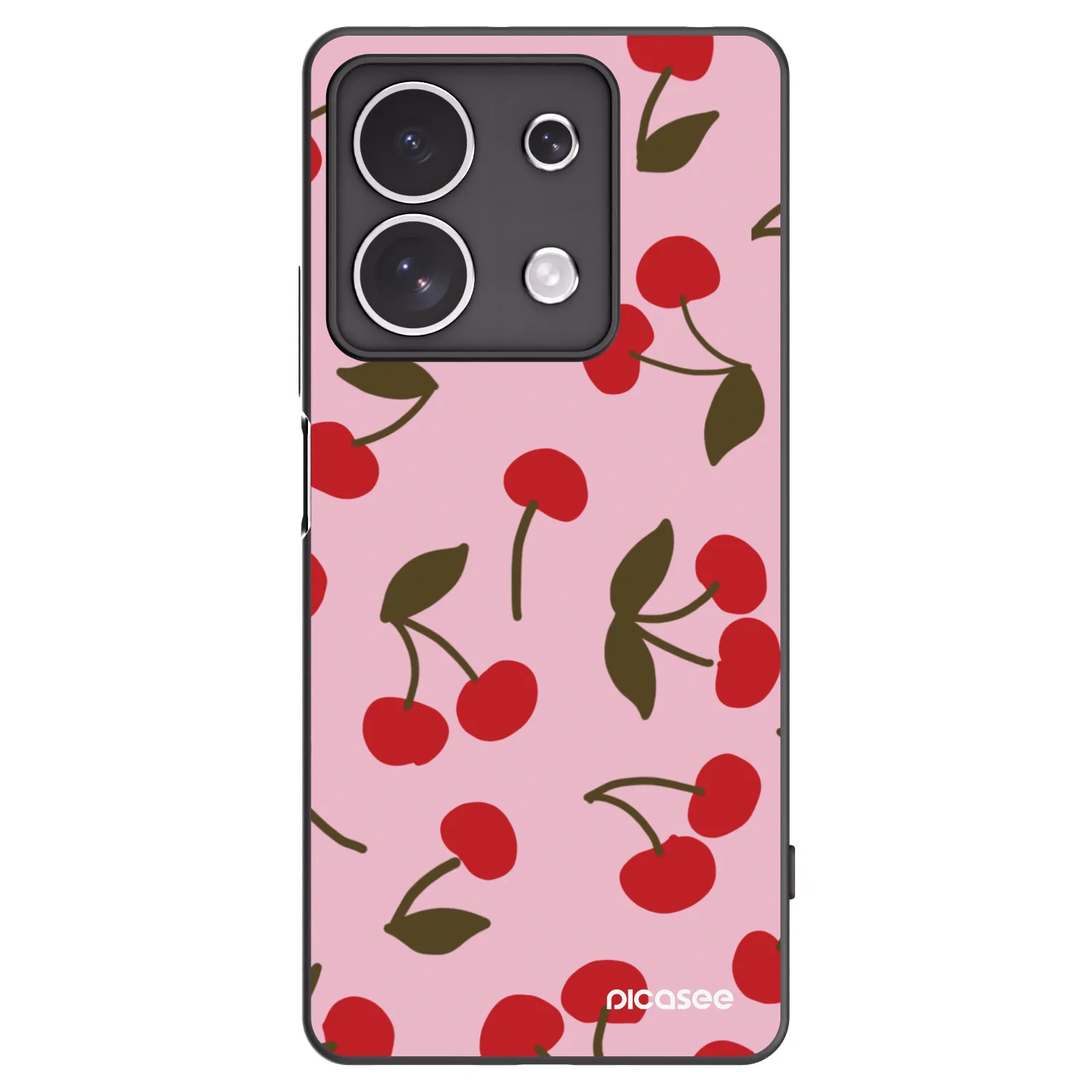 Picasee husă neagră din silicon pentru Xiaomi Redmi Note 13 4G - Cherry