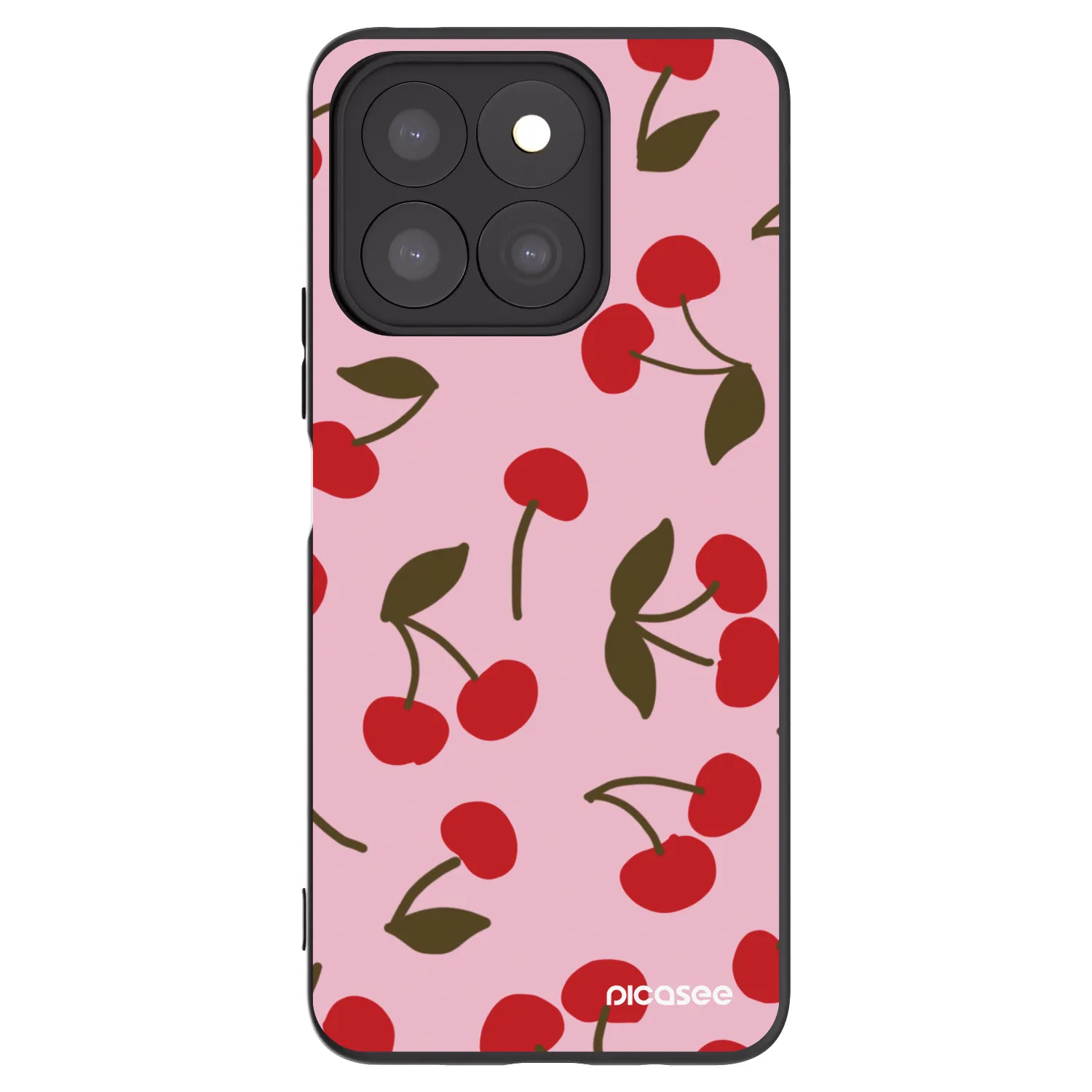 Picasee husă neagră din silicon pentru Honor X8b - Cherry