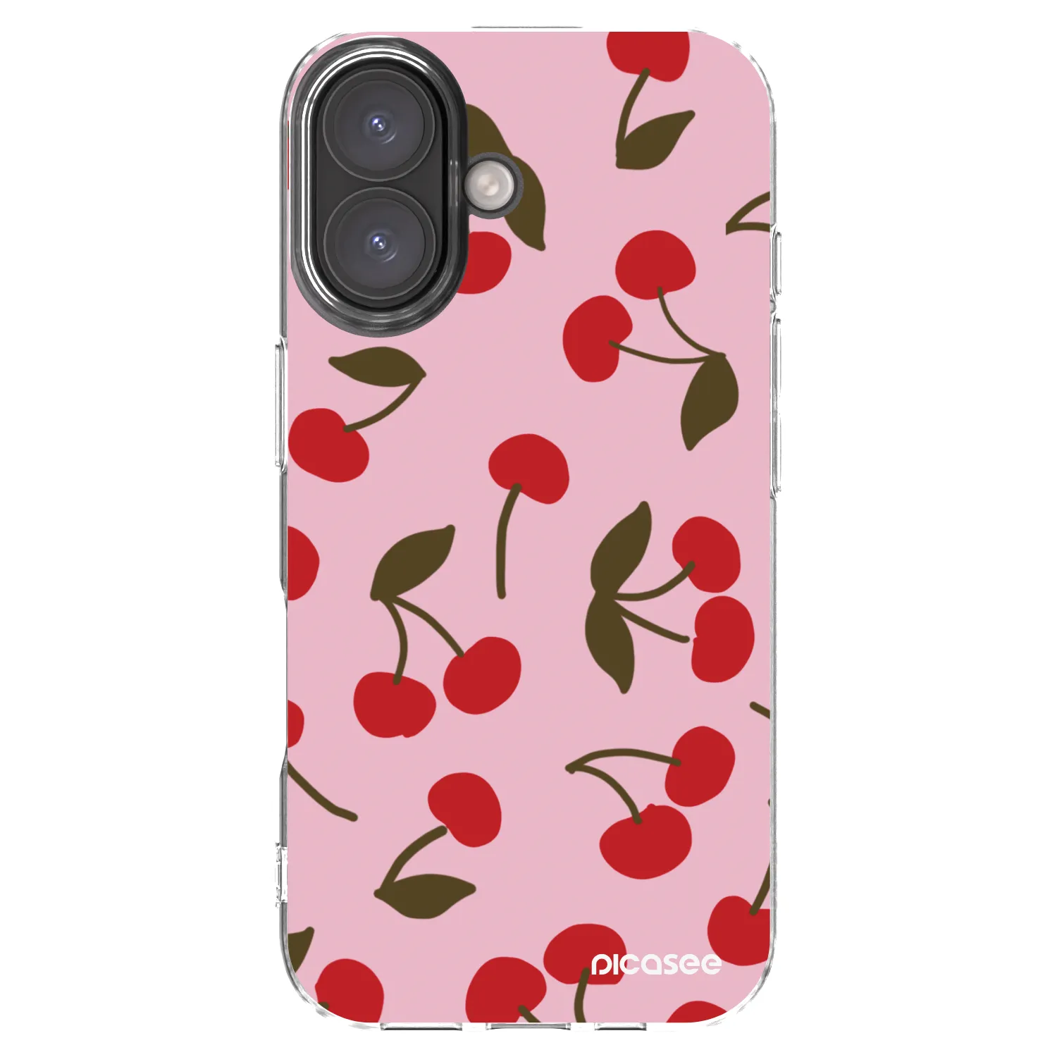 Picasee husă transparentă din silicon pentru Apple iPhone 16 - Cherry